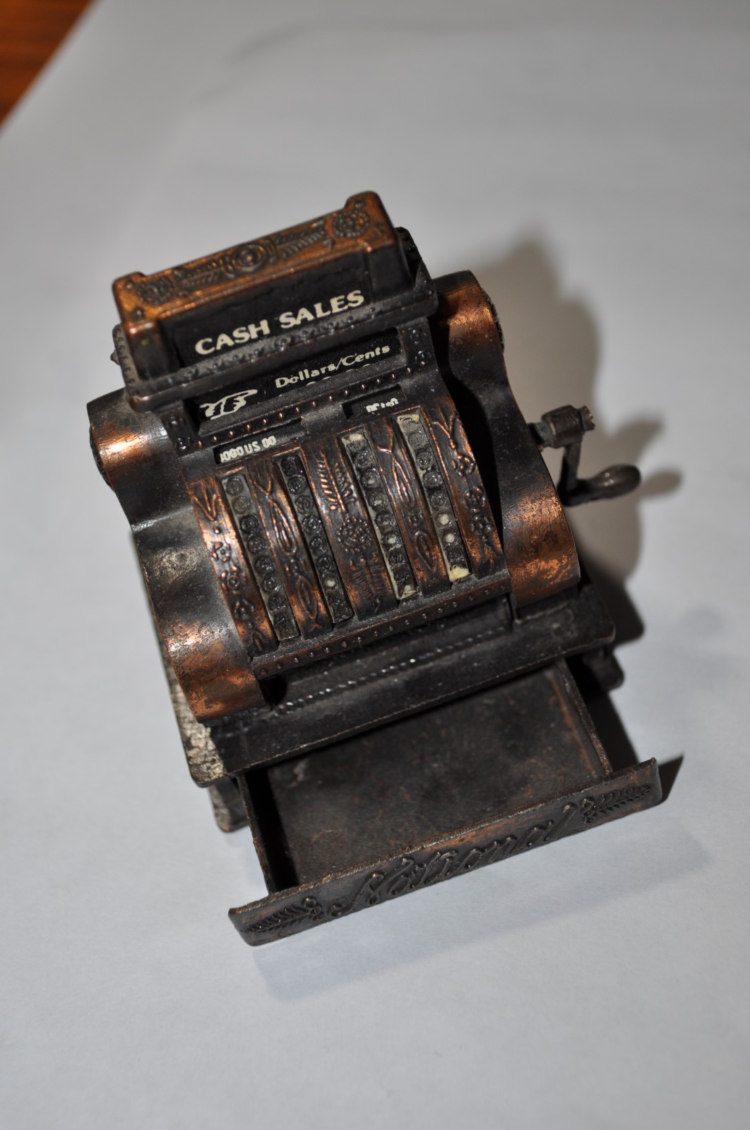 Vintage Diecast Cash Register Pencil Sharpener 1970’s Made in Hong Kong National