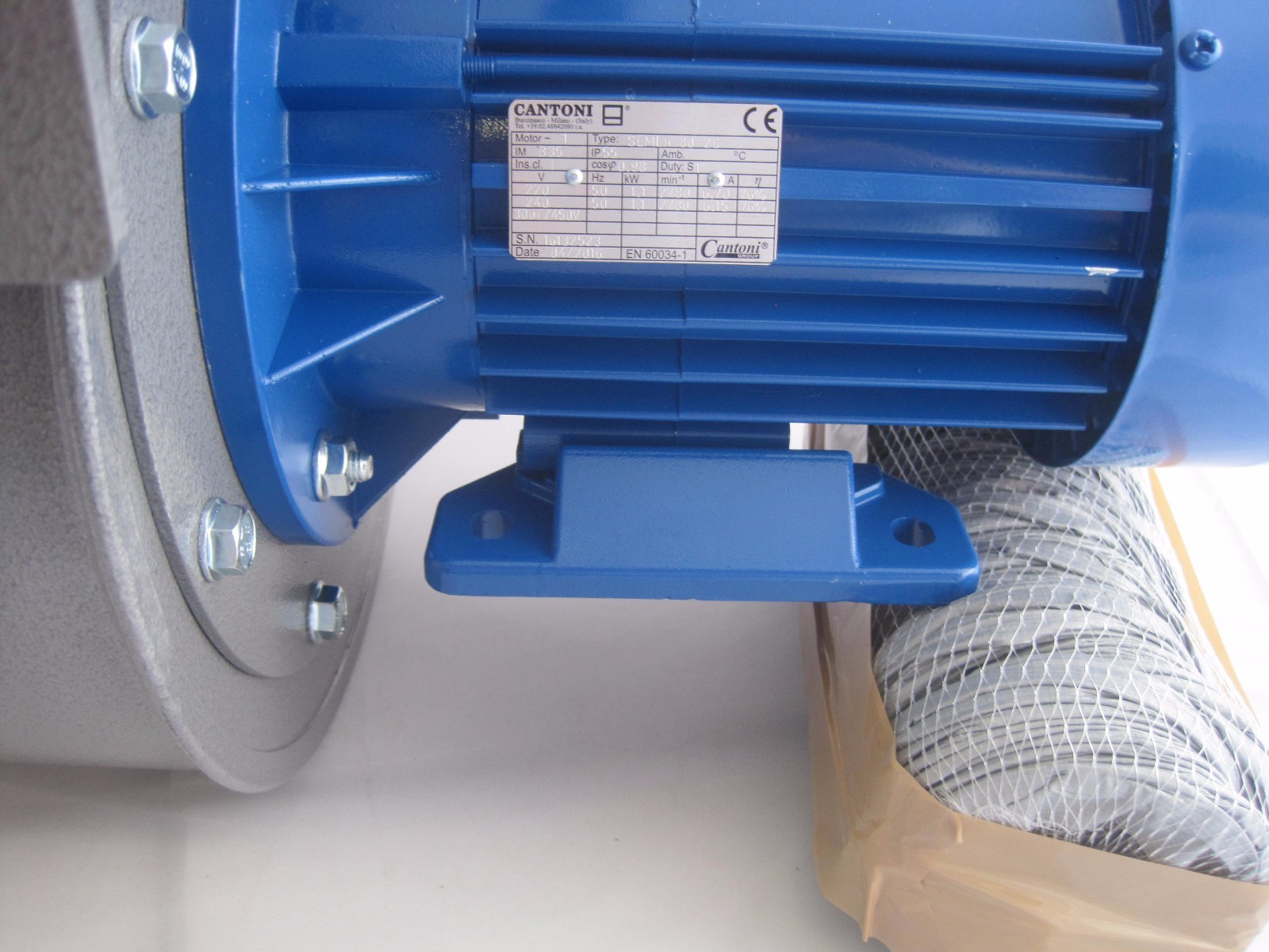 Industrial Centrifugal Fan Blower 2400m3/hr 2900rp Fume Extract Biomass Powerful
