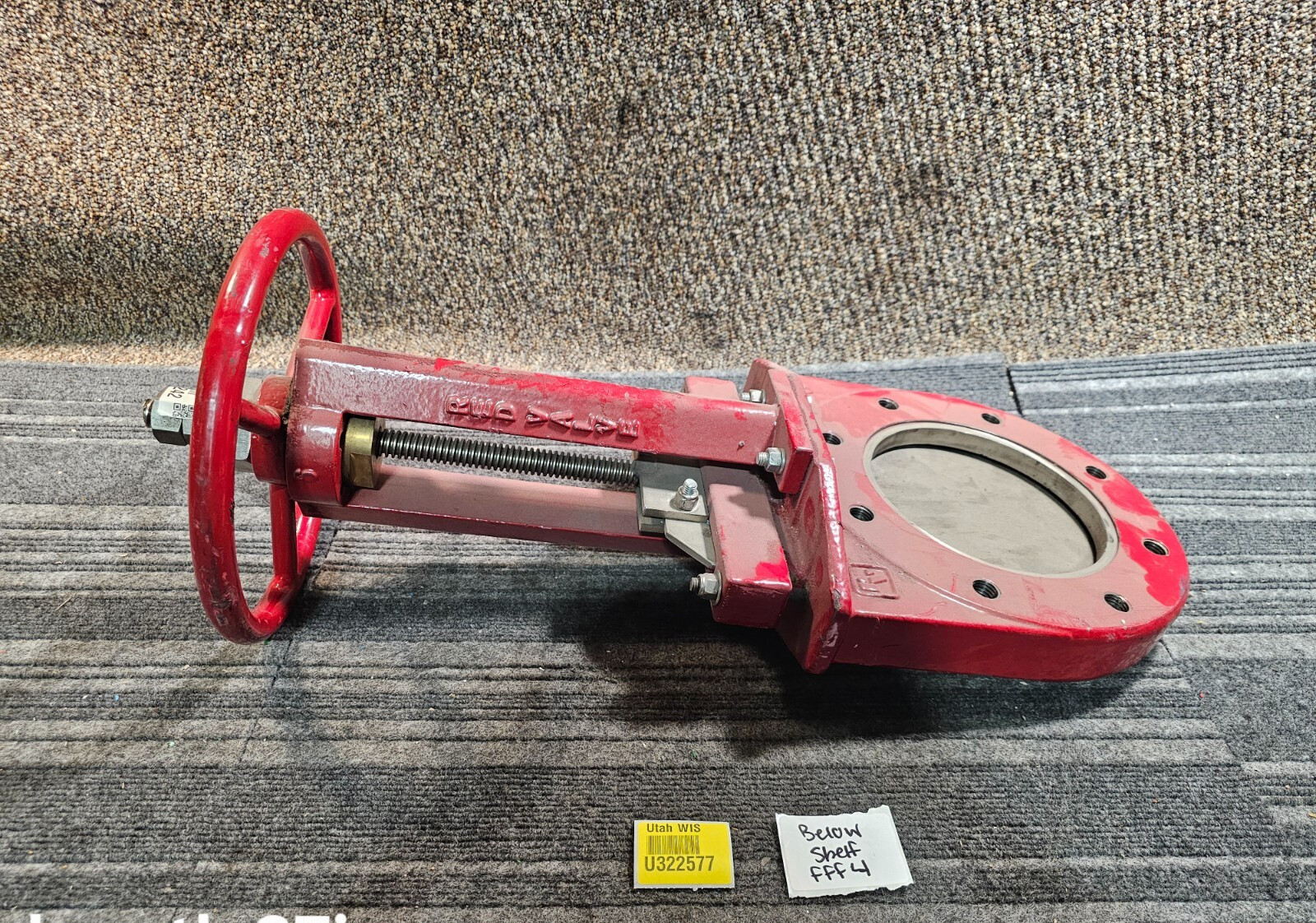RED VALVE Series Pinch and Check Gate Valve 6″, Red Powder Coated Finish