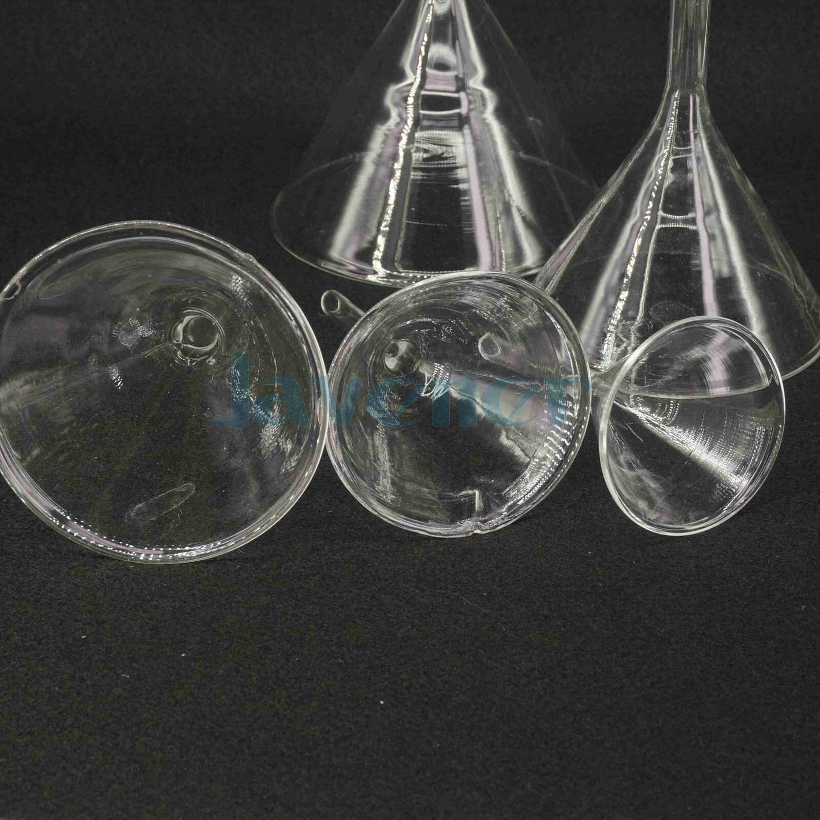 30/40/50/60/75/80/90/100/120mm Lab Glass Funnel Borosilicate Triangle Funnel