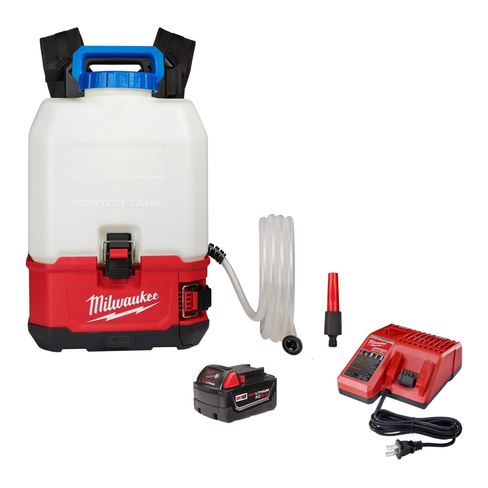 Milwaukee 2820-21WS M18 4-Gallon Backpack Water Supply Kit Battery& Charger