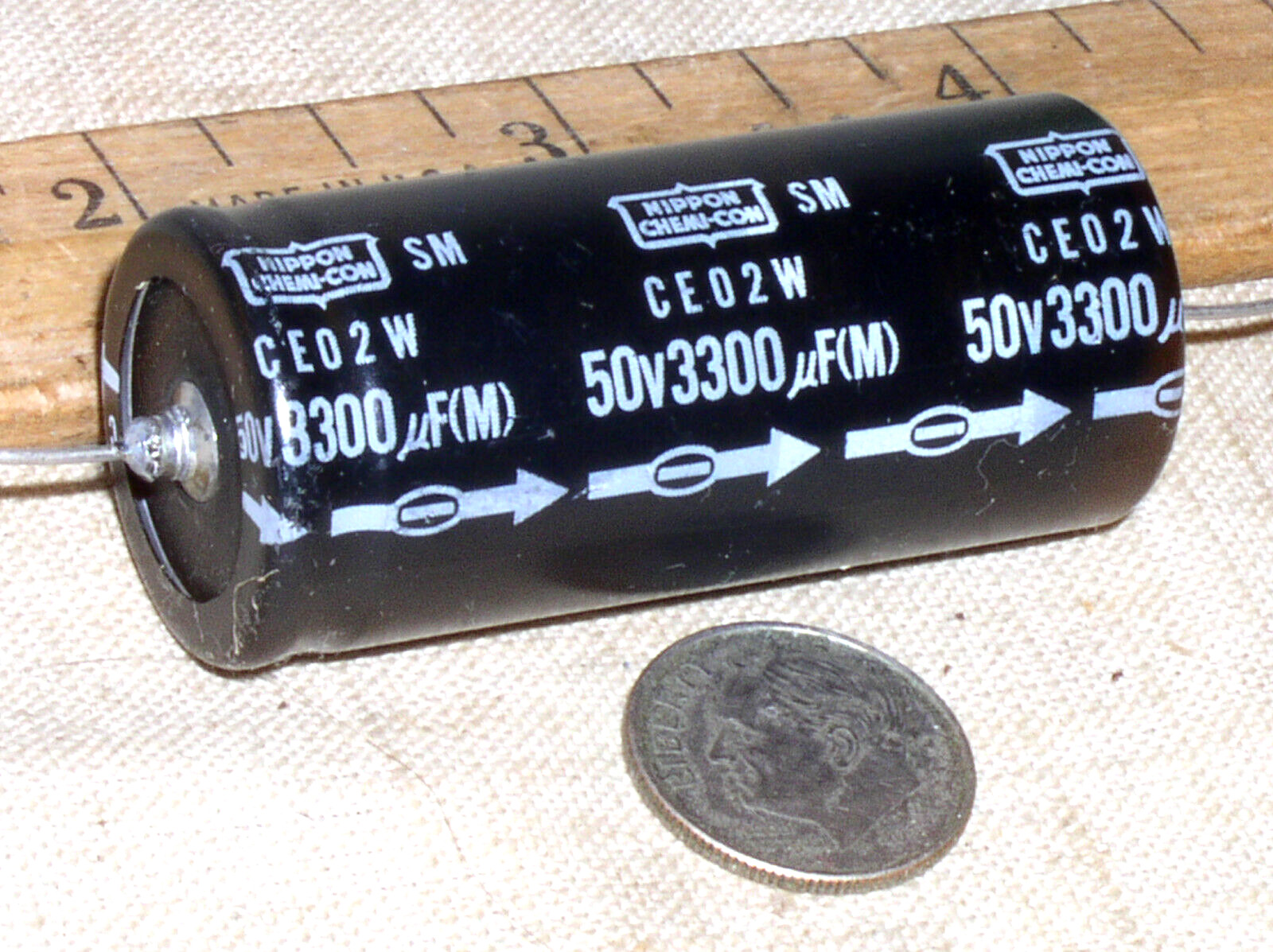 1 NEW CHEMICON SM 3300UF/50V 3300 MFD 50 V AXIAL ELECTROLYTIC CAPACITOR 85*C USA