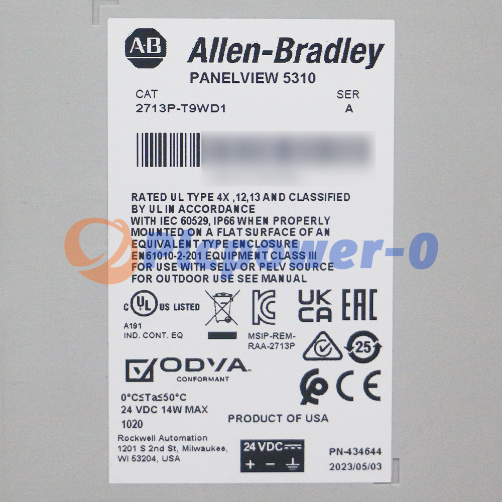 NEW ALLEN BRADLEY 2713P-T9WD1 PanelView 5310 TERMINAL 9″ Touch Screen OPENBOX