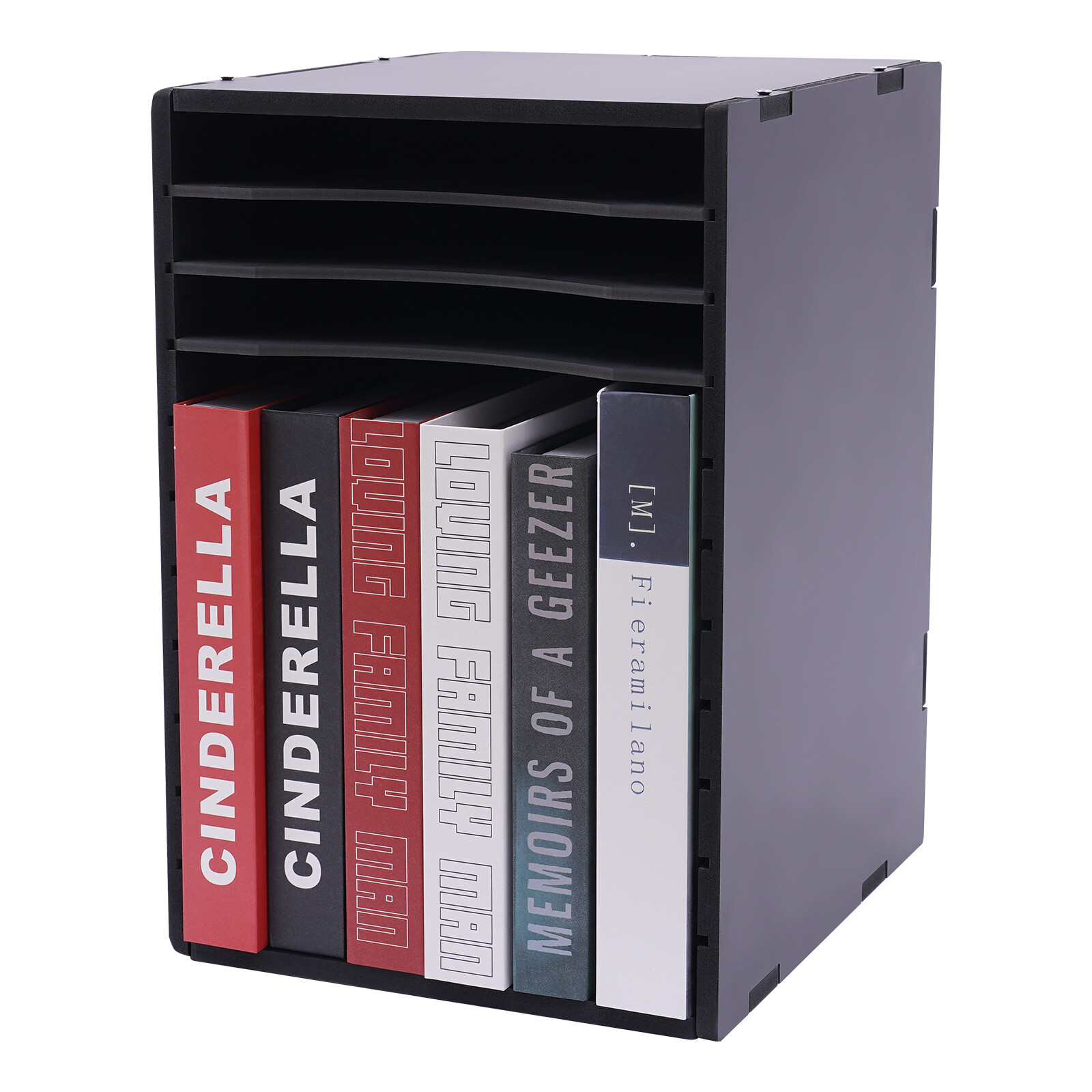 11Compartment Vertical Desktop Sorter File Storage Rack Desktop Organizer Holder