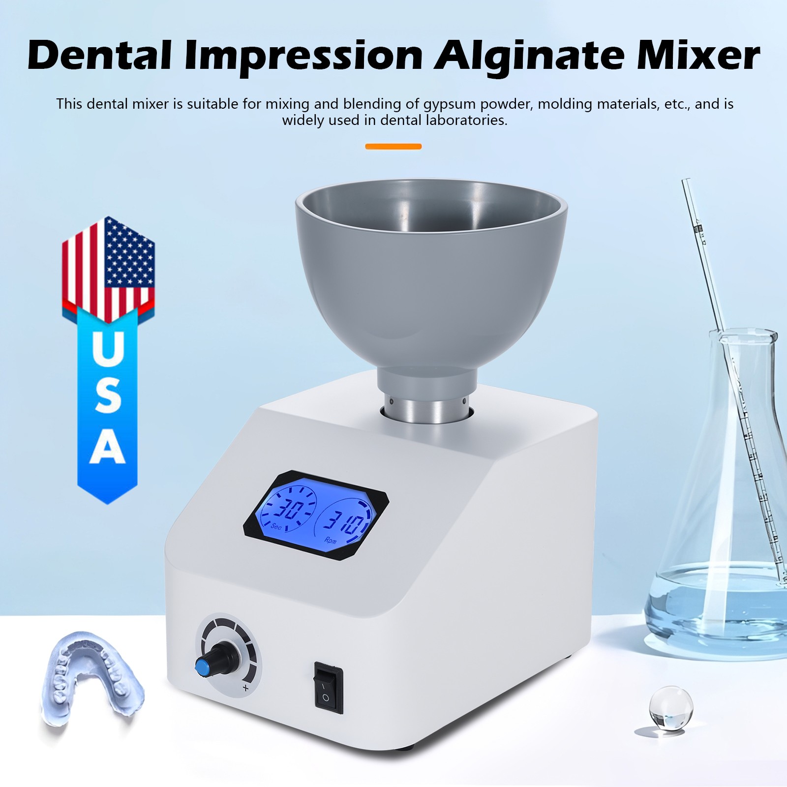 High-End Dental Printing Die Mixer Machine Alginate Dentistry Tools
