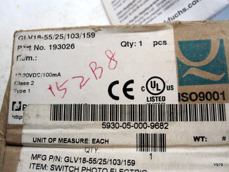 Pepperl+Fuchs Factory Automation GLV18-55/25/103/159 Sensor Switch Photoelectric
