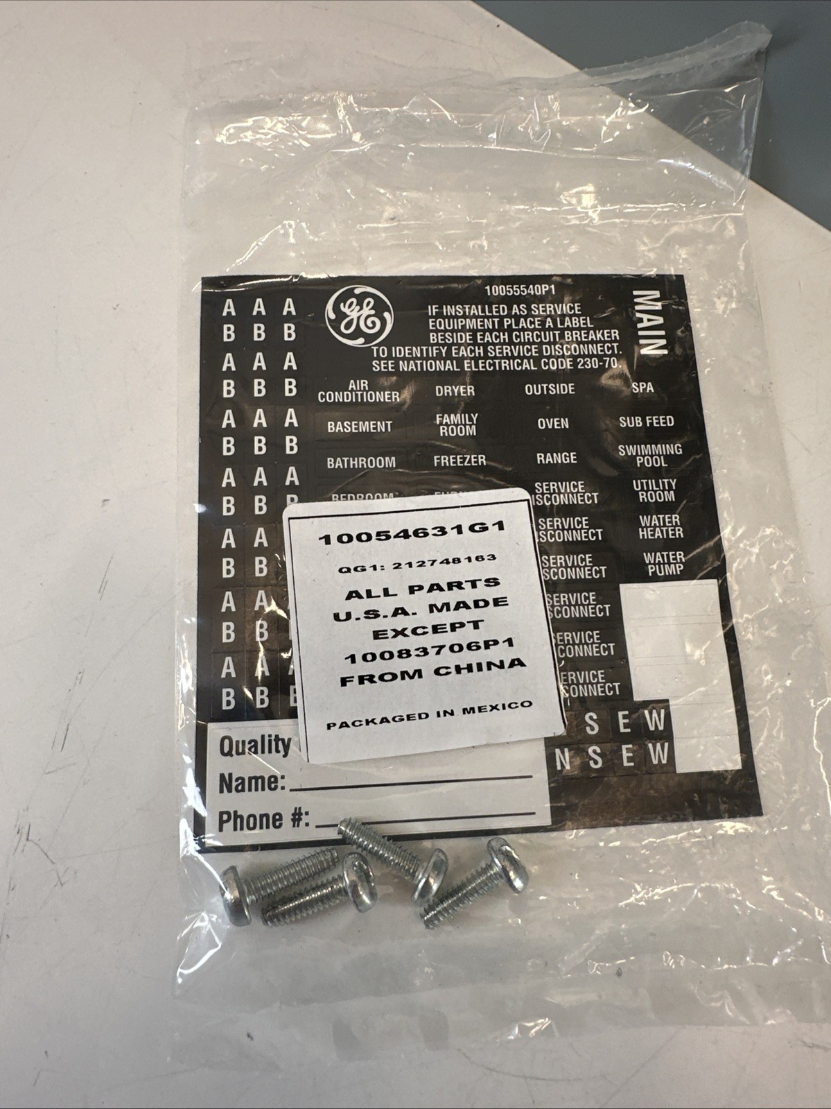 GE 100 Amp 20-Space 20-Circuit Main Breaker Indoor Contractor Kit TM2010CCUBK1
