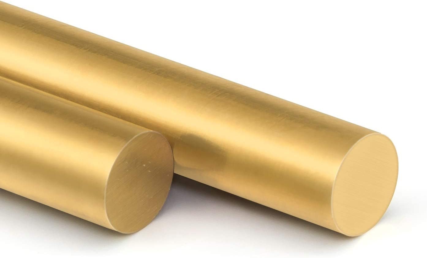 8 Pieces 5.0mm Brass Round Rods, Brass Solid Round Rod Lathe Bar Stock, 5.0mm…