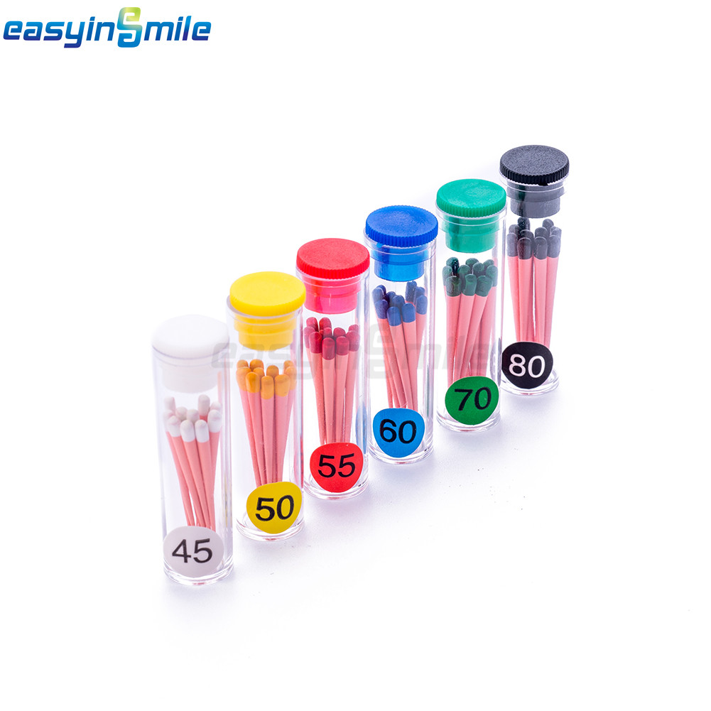 EASYINSMILE Dental Endodontic Gutta Percha Points Endo 02/04/06 Taper 60/120Pcs