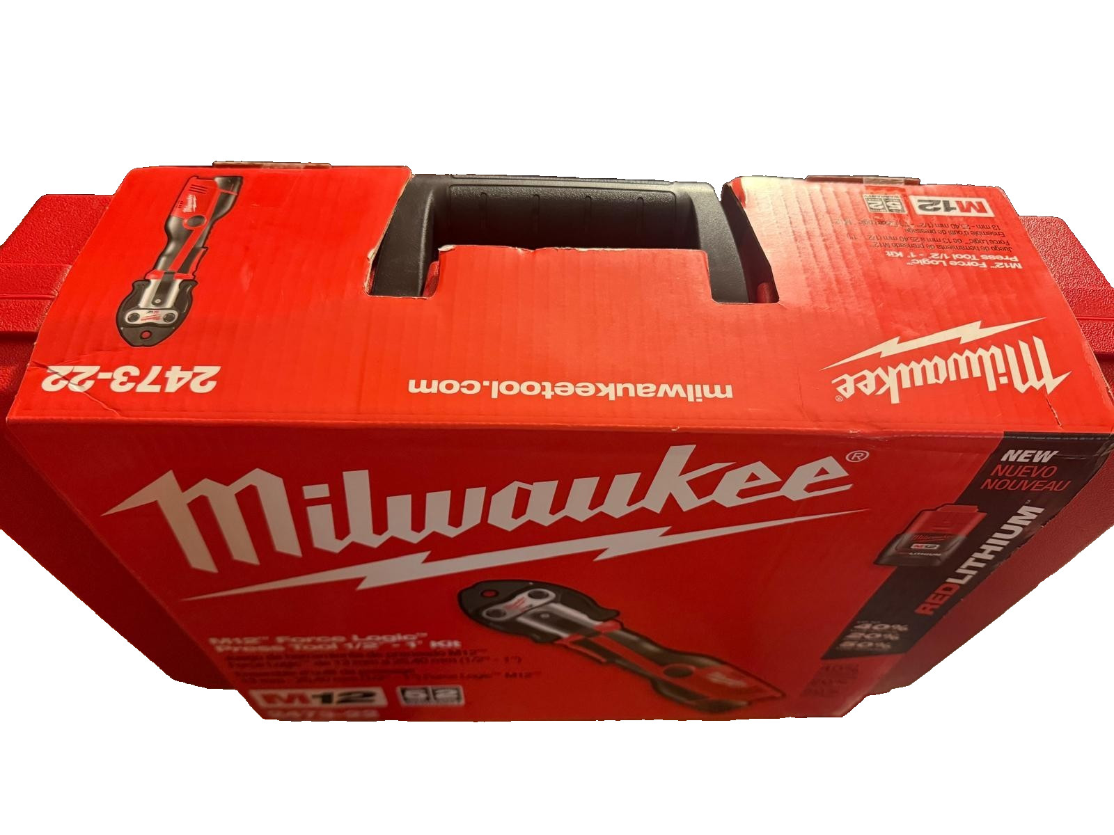 Milwaukee M12 Force Logic Press Tool Kit 2473-22 Copper 1/2″-1″ Clamp