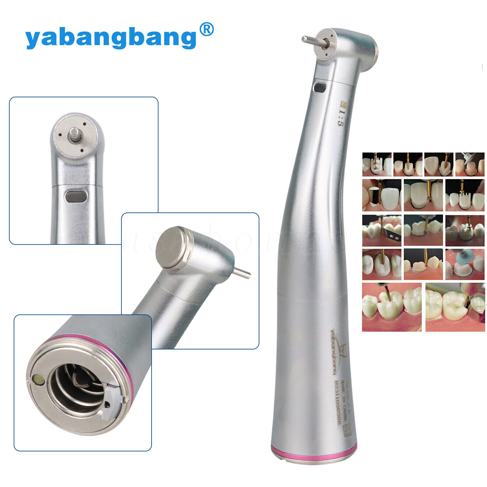 Woodpecker Style 1:5 Contra Angle LED Handpiece
