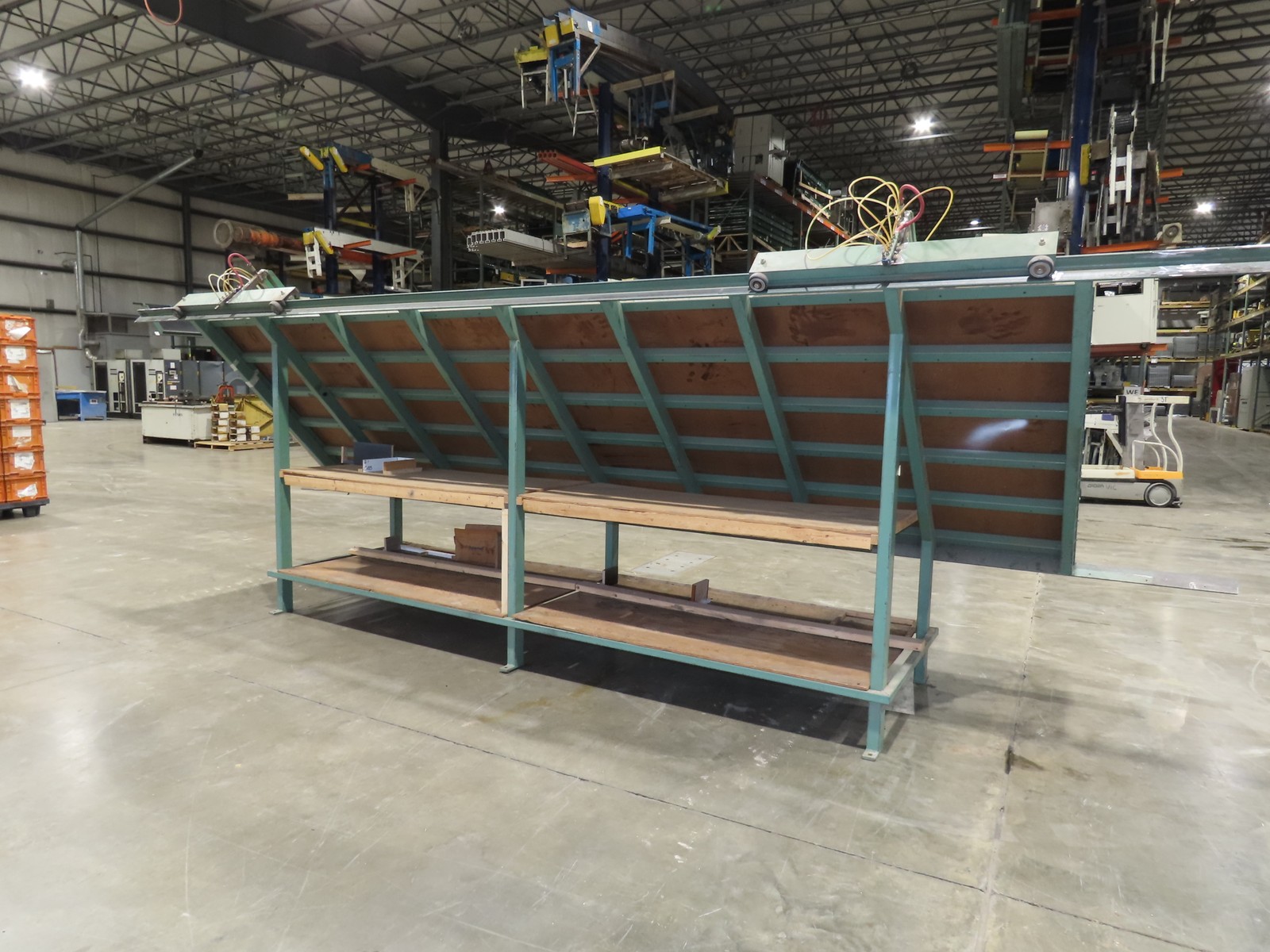 5’x 16′ Face Frame Assembly Table Pneumatic Dual Clamp Steel Frame