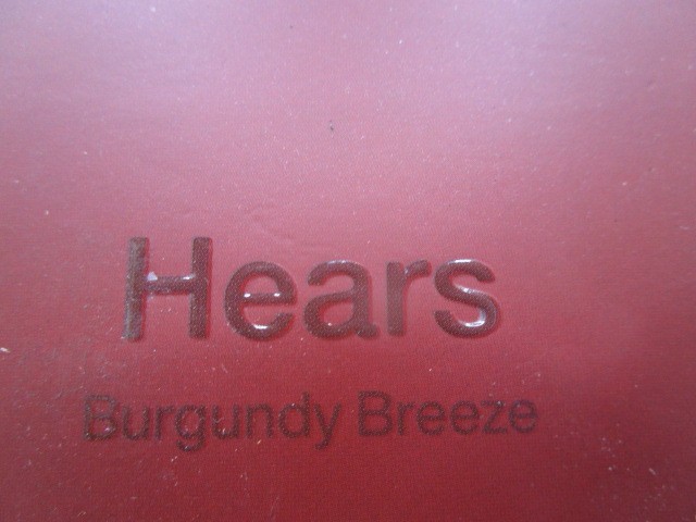 Hears BURGUNDY BREEZE Premium earplugs Noise Reduction 17 decibels 25 dB NIB