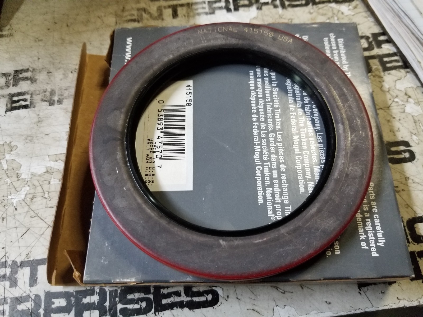 415150 TIMKEN SEAL 3.750 in Shaft Dia., 5.266 in OD, 0.469 in Overall Width