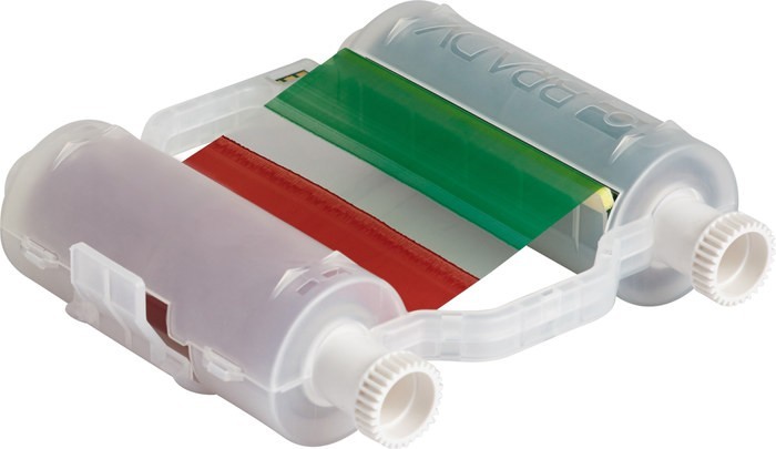 Brady B30-R10000-KRGB-8 Black/Blue/Green/Red Printer Ribbon Roll