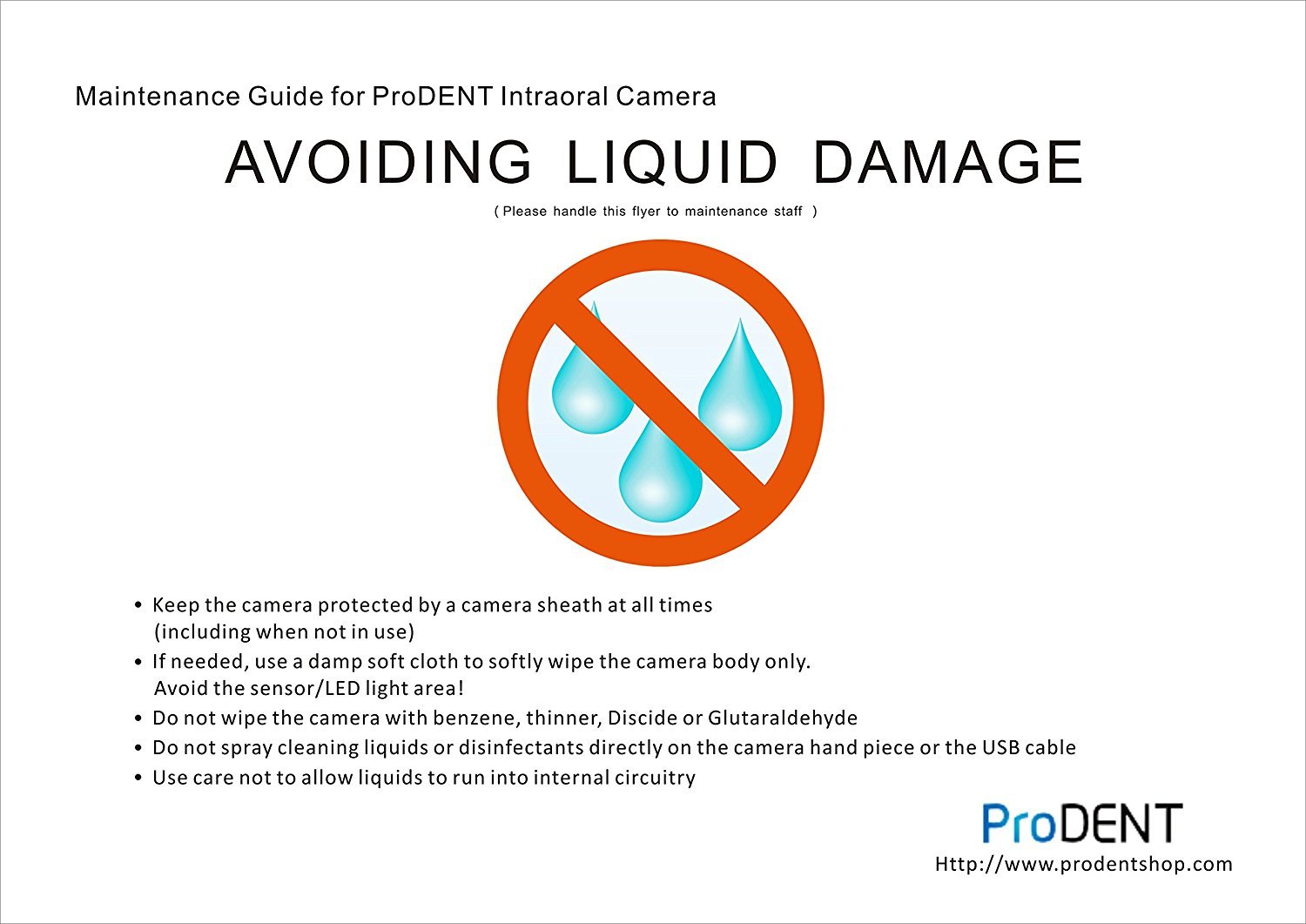 ProDENT Dental Intraoral Camera USB connection PD740 Fast US Ship
