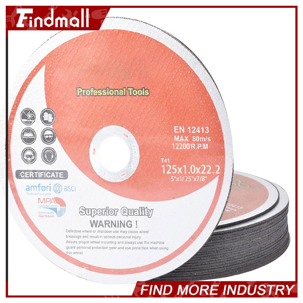 Findmall 100Pcs 5″x.040″x7/8″ Cut-off Wheel Metal & Stainless Steel Cutting Disc