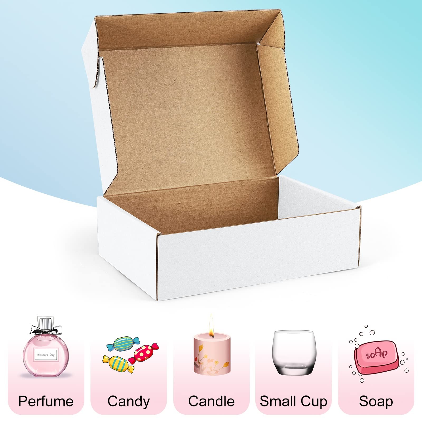 Small Shipping Boxes 7x5x2 Corrugated 25 Pack