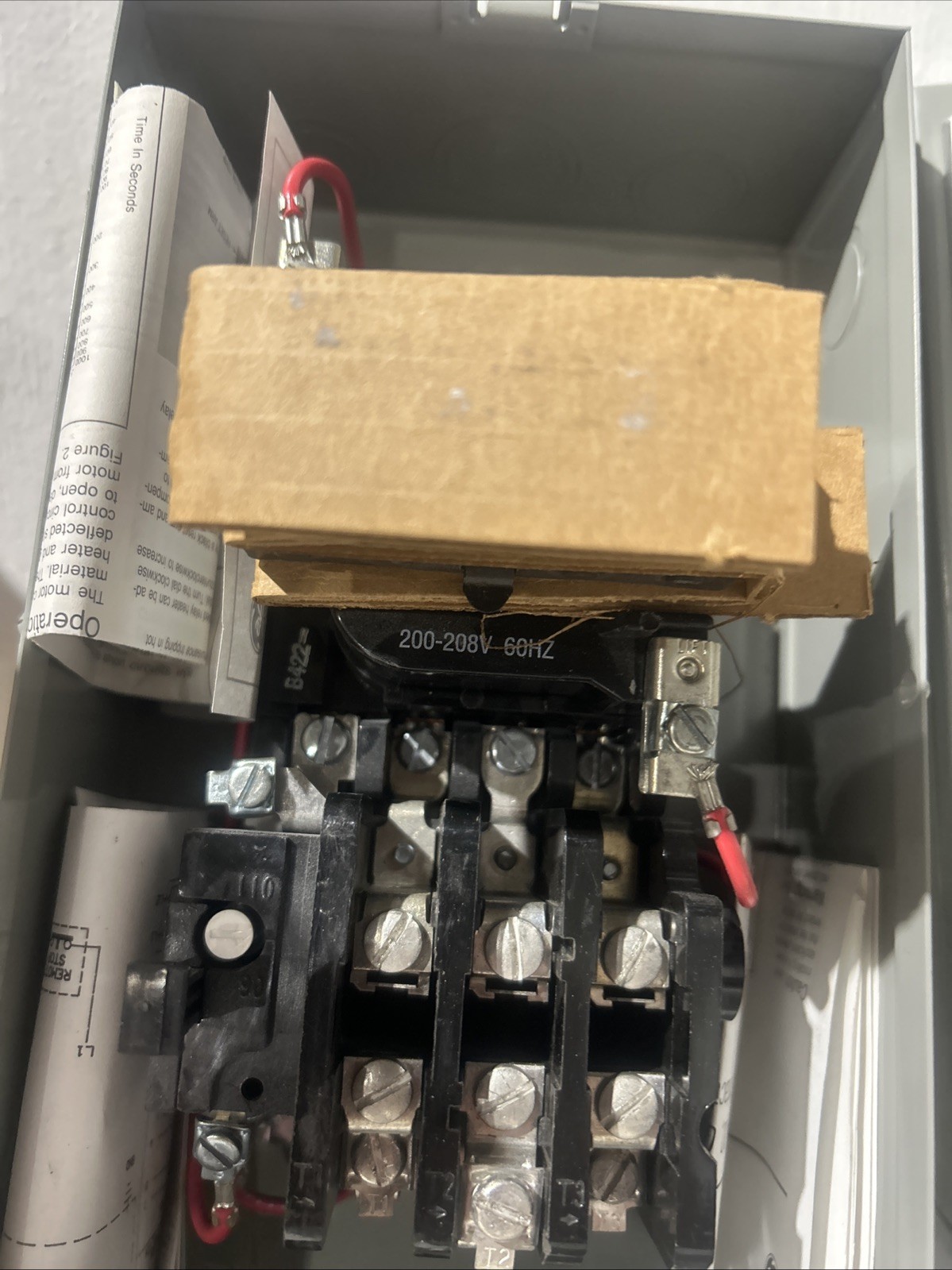 GE Magnetic Starter Cr306c123acwa . 300- Line Control. Ac Or Dc Thermal Overload