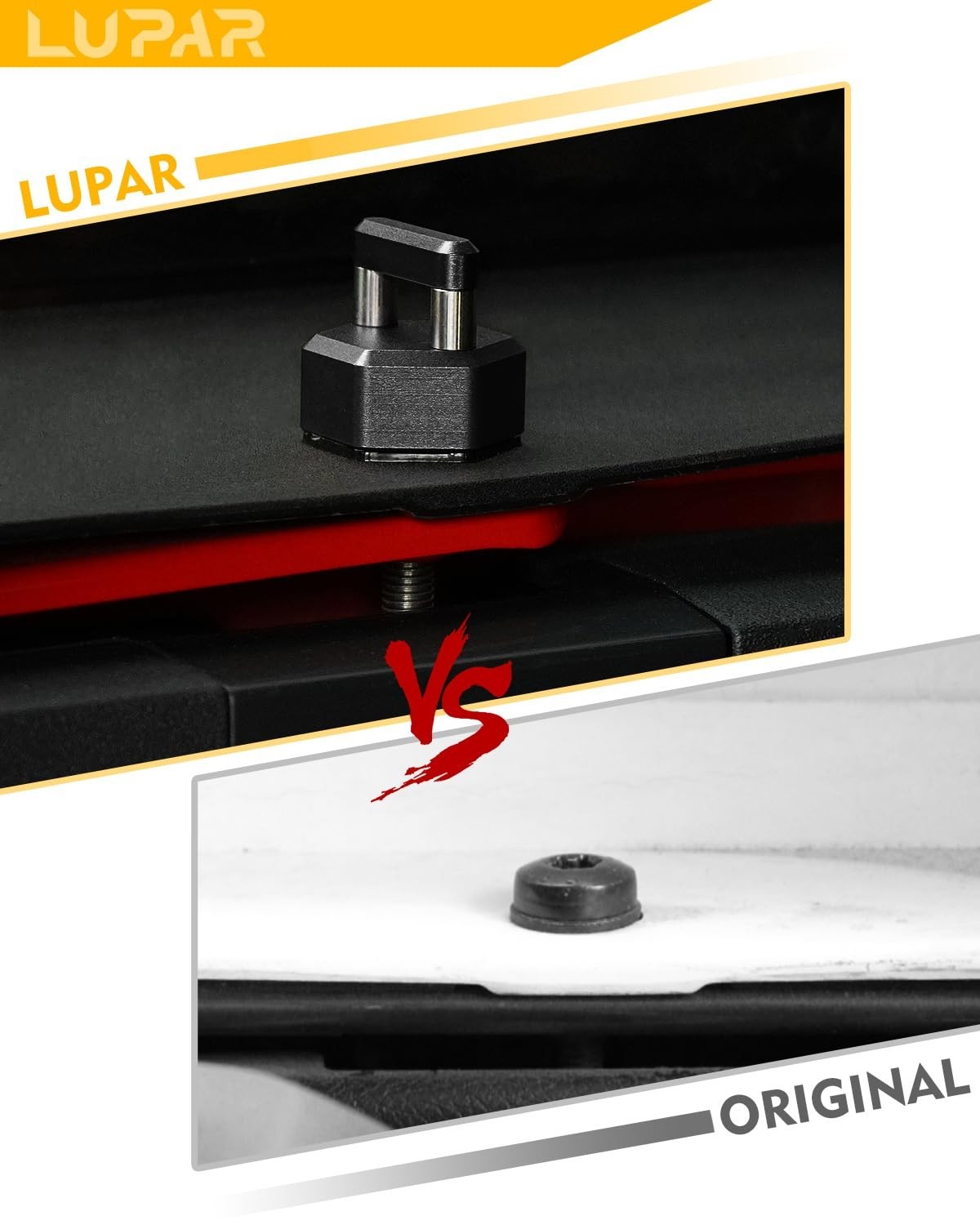 Quick Release Thumb Screw D Ring, Aluminum Hardtop Bolts for Jeep Wrangler JK JL