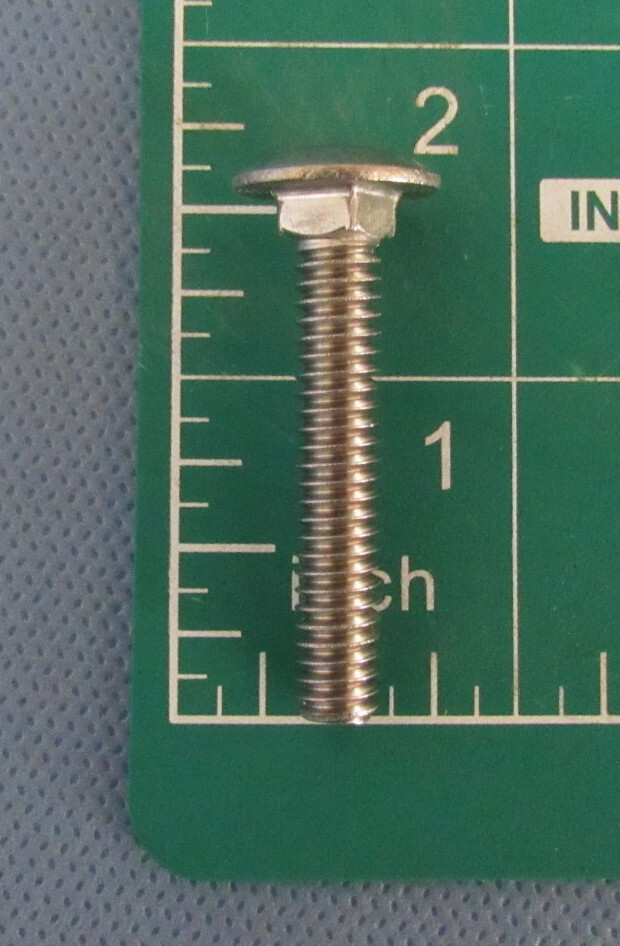 (100) 1/4-20×1-1/2 Carriage Bolts 304 Stainless Round Head Square Neck