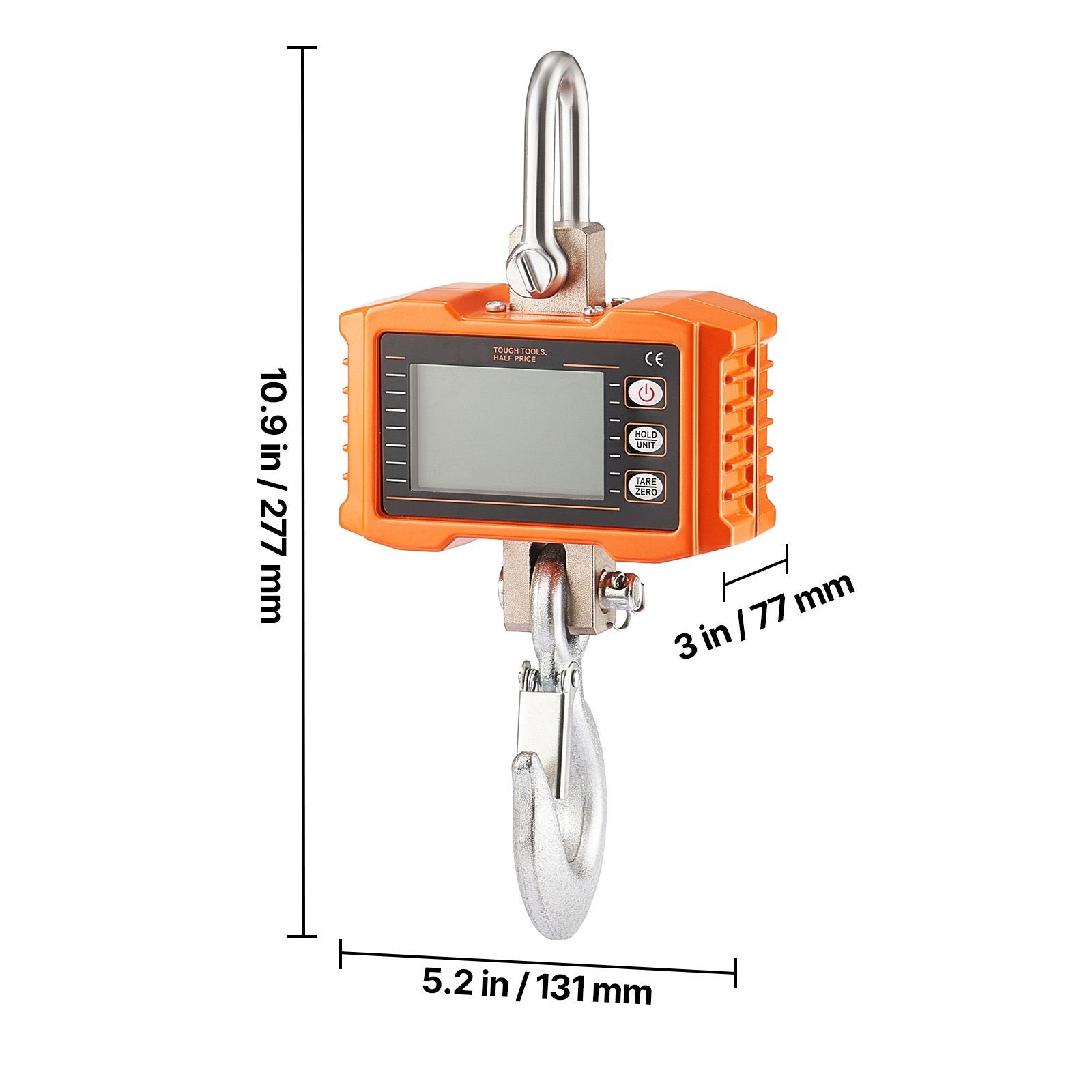 2200 lbs/ 1000 kg Digital Crane Scale with Remote, Heavy Duty Hanging Scale
