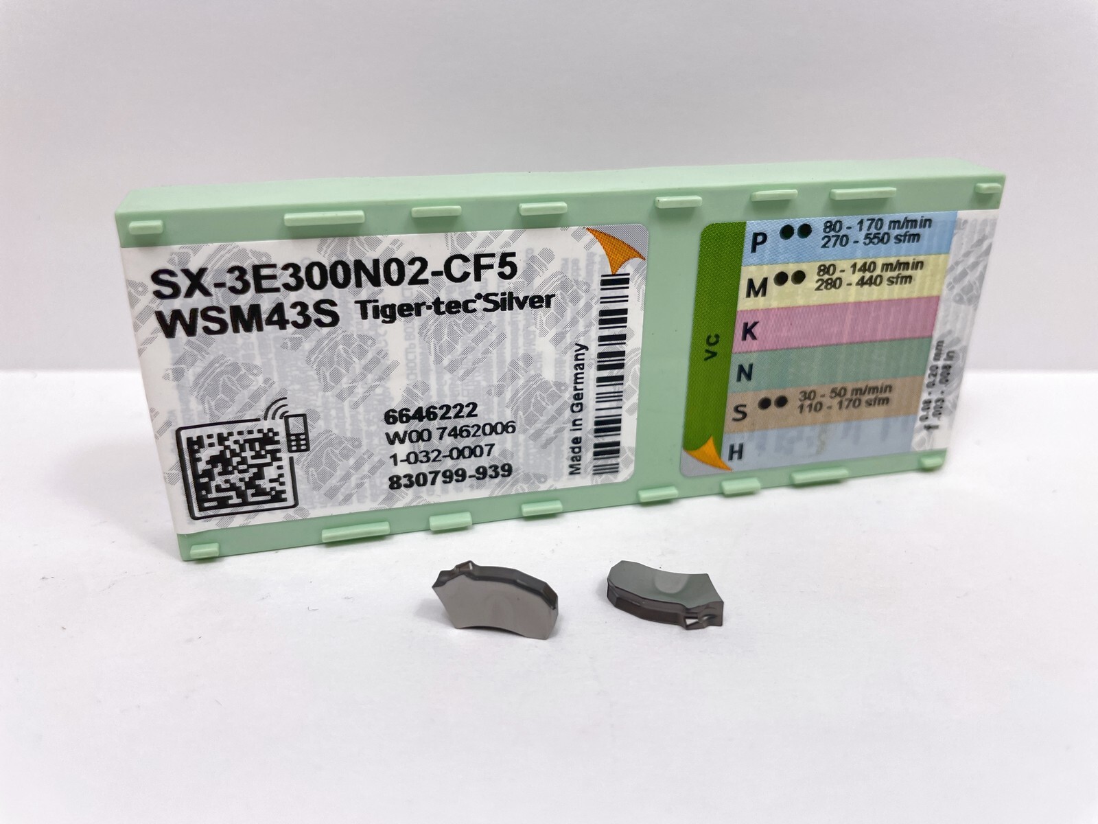 WALTER SX-3E300N02-CF5 New Carbide Inserts Grade WSM43S 2pcs
