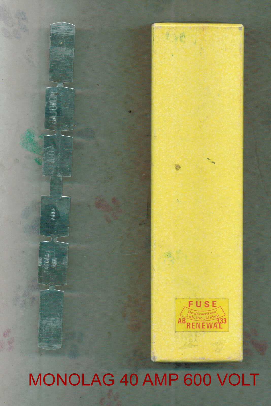 NEW MONO LAG RENEWAL FUSE LINKS 40 AMPS 600 VOLTS