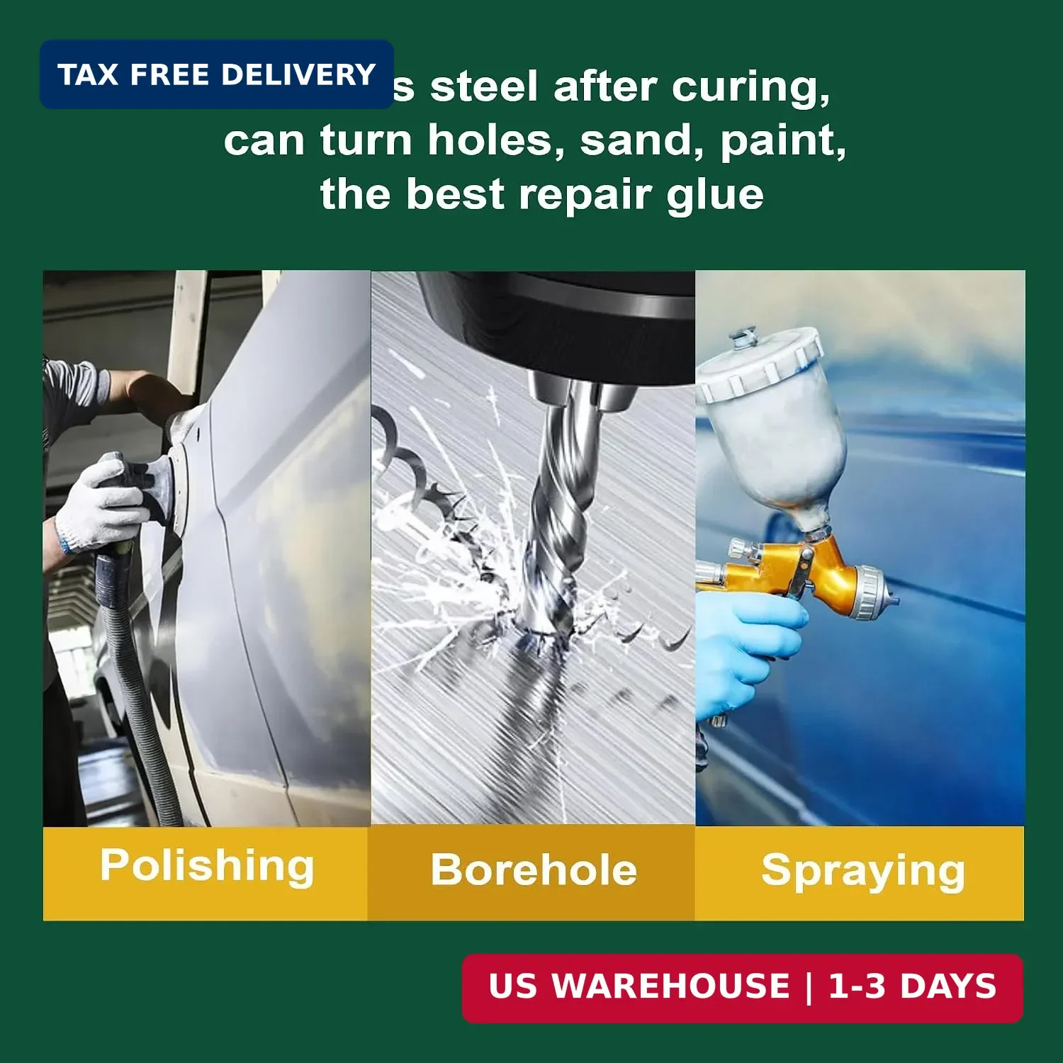 Metal Glue Heavy Duty Waterproof, Metal to Metals Adhesive, Liquid Weld, Welding