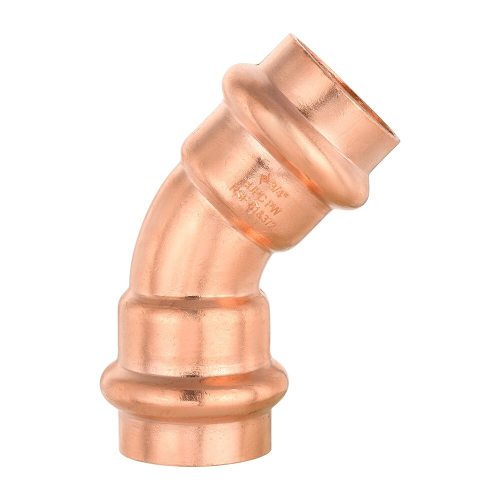 10 PCS EFIELD 3/4 » Press Fit 45 Degree Elbow Copper Fittings, No Lead