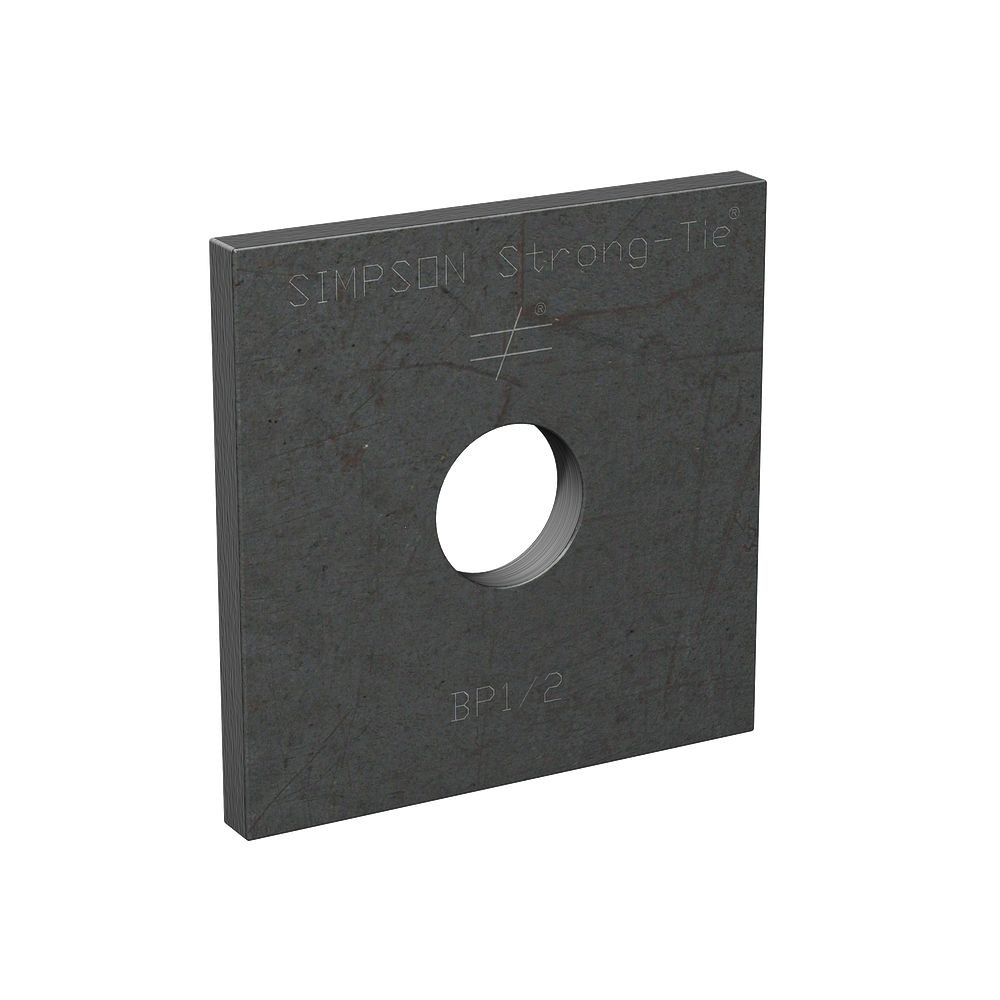 Simpson Strong-Tie 7/8 In. Bolt Dia. 3 X 3 Bearing Plate HDG BP 7/8HDG