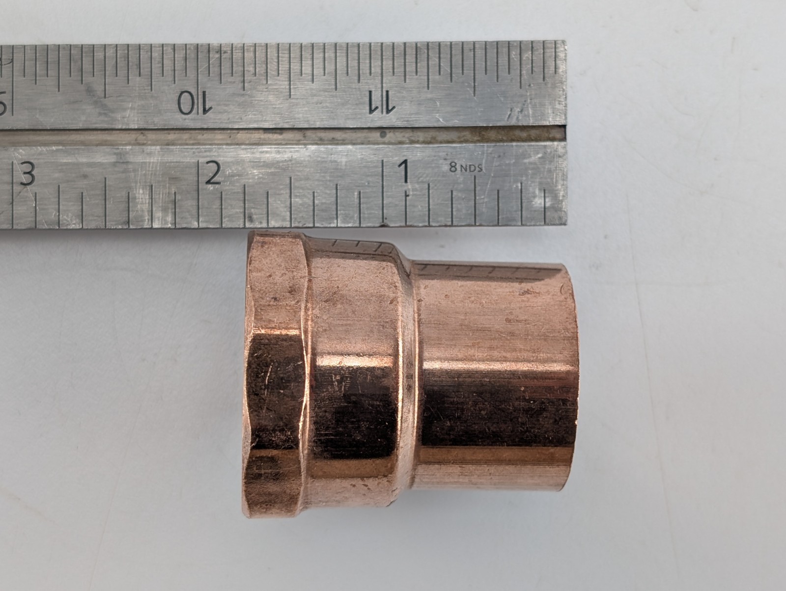 NEW BAG OF 10 PCS. BMI 1″ CxF Adapter Wrot COPPER 37706 1″