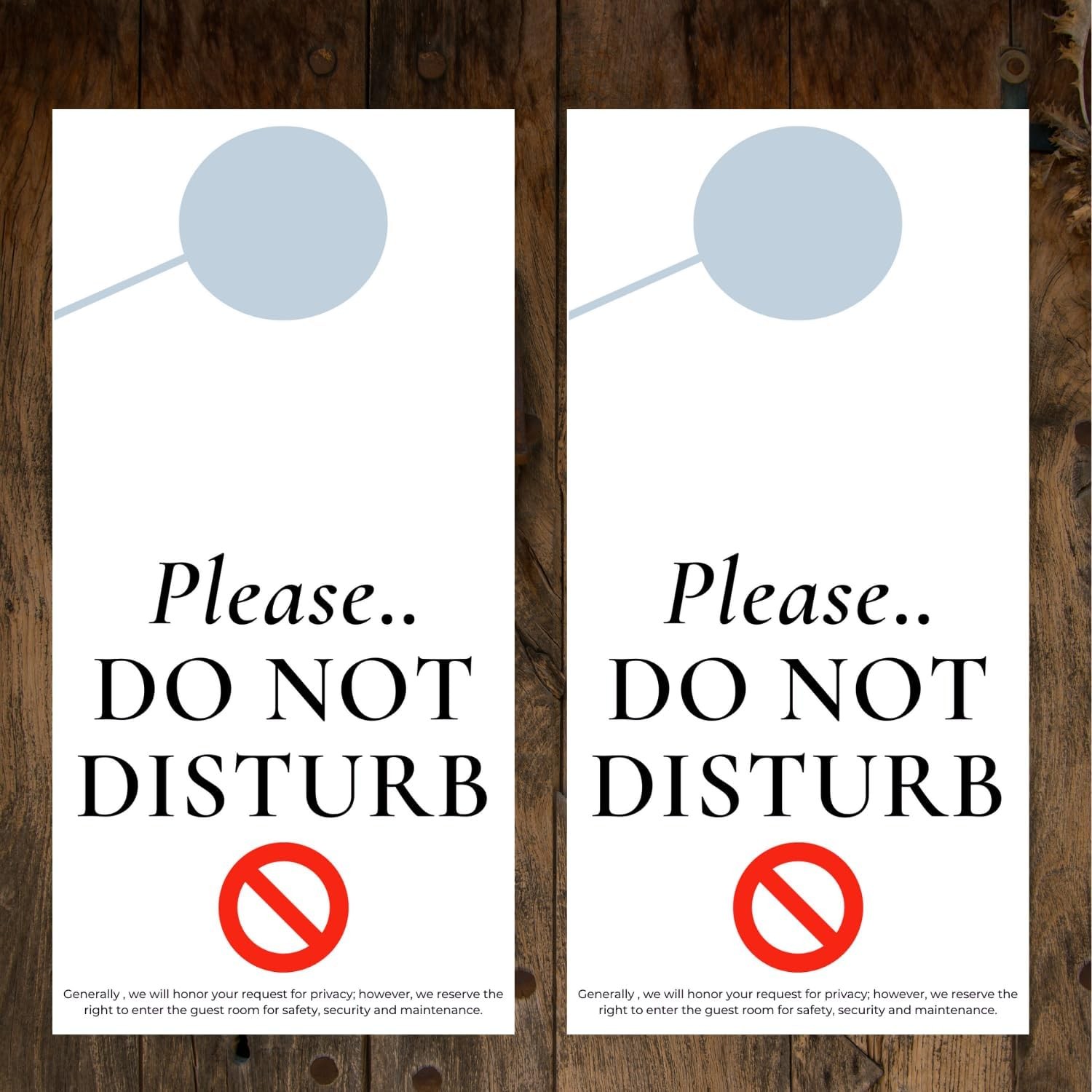 Hotel DND Do Not Disturb sign hanger for door Sold in bulk Pack of 100 DND ha…