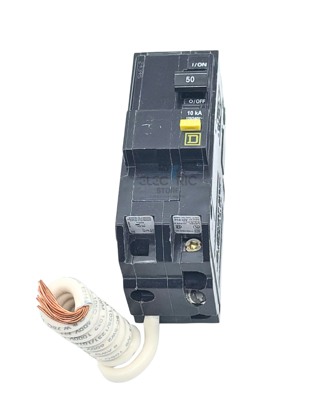 NEW Square D QO250GFI 50A 2-Pole GFCI 120/240V Plug-In Circuit Breaker