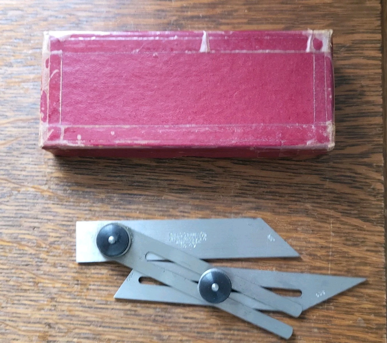 Vintage L. S. Starrett No. 49 Combination Bevel (30°/45°/60° Angles) w/Box NOS