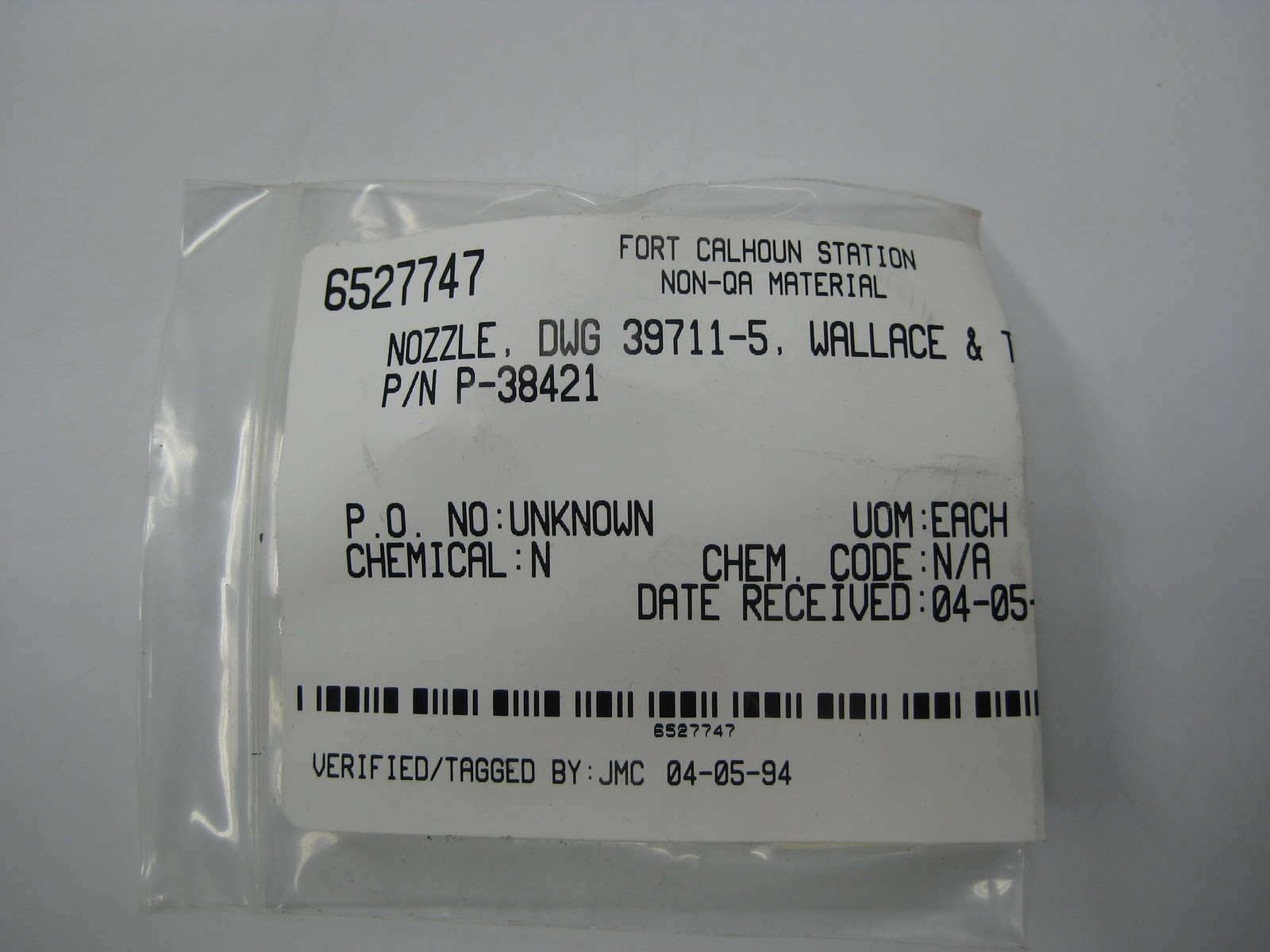WALLACE & TIERMAN P-38421 NOZZLE NSNP