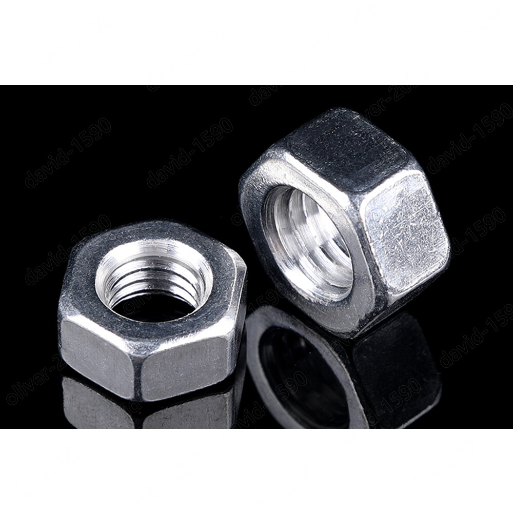 M3 M4 M5 M6 M8 M10 M12 M14 M16 Aluminum Alloy 6061 Hexagon Nuts Hex Nut DIN934