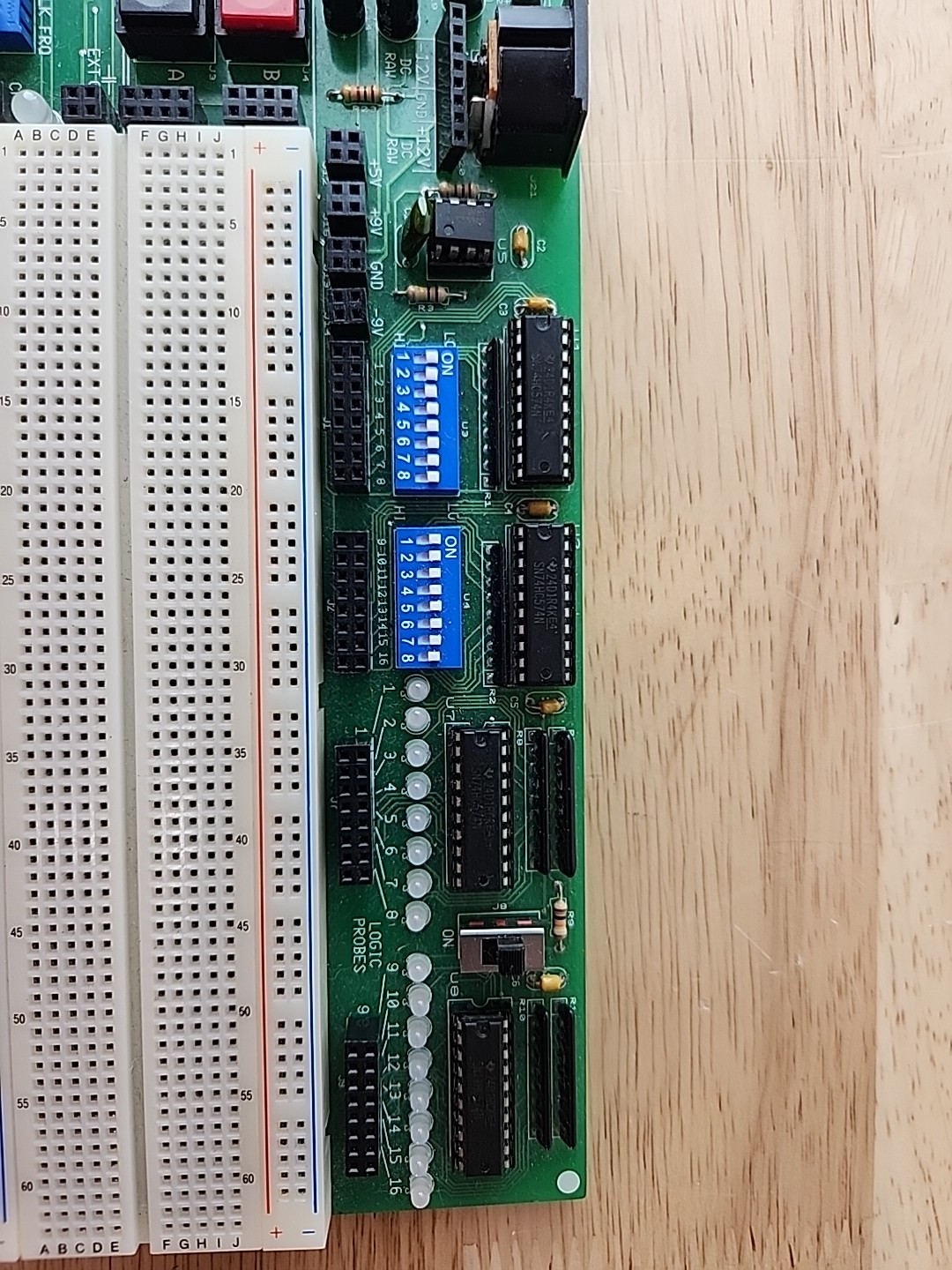 Set Of 2 Electronix Express Analog & Digital Trainer boards + Spare Parts