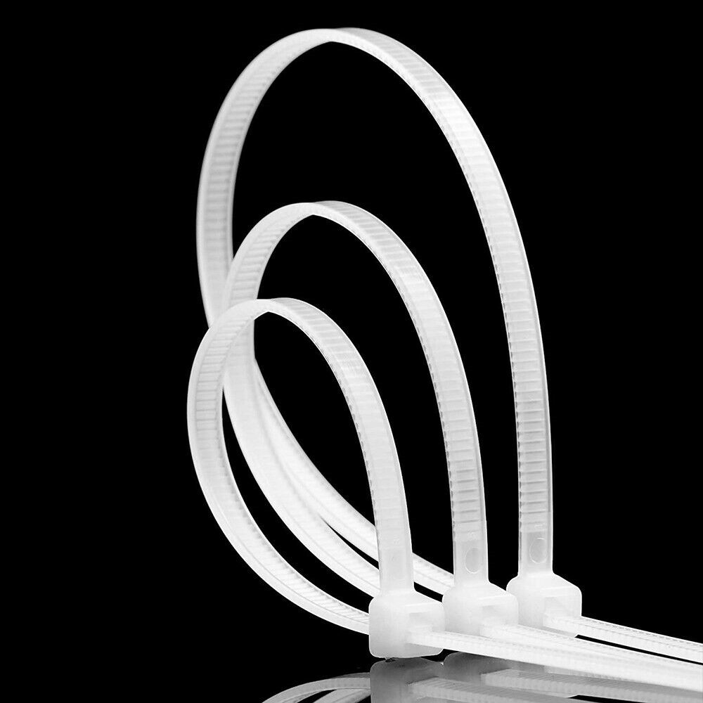 100/200Pcs x Heavy Duty Zip Ties – 8/14/18/24 Inch Nylon UV Resistant Bulk Lot