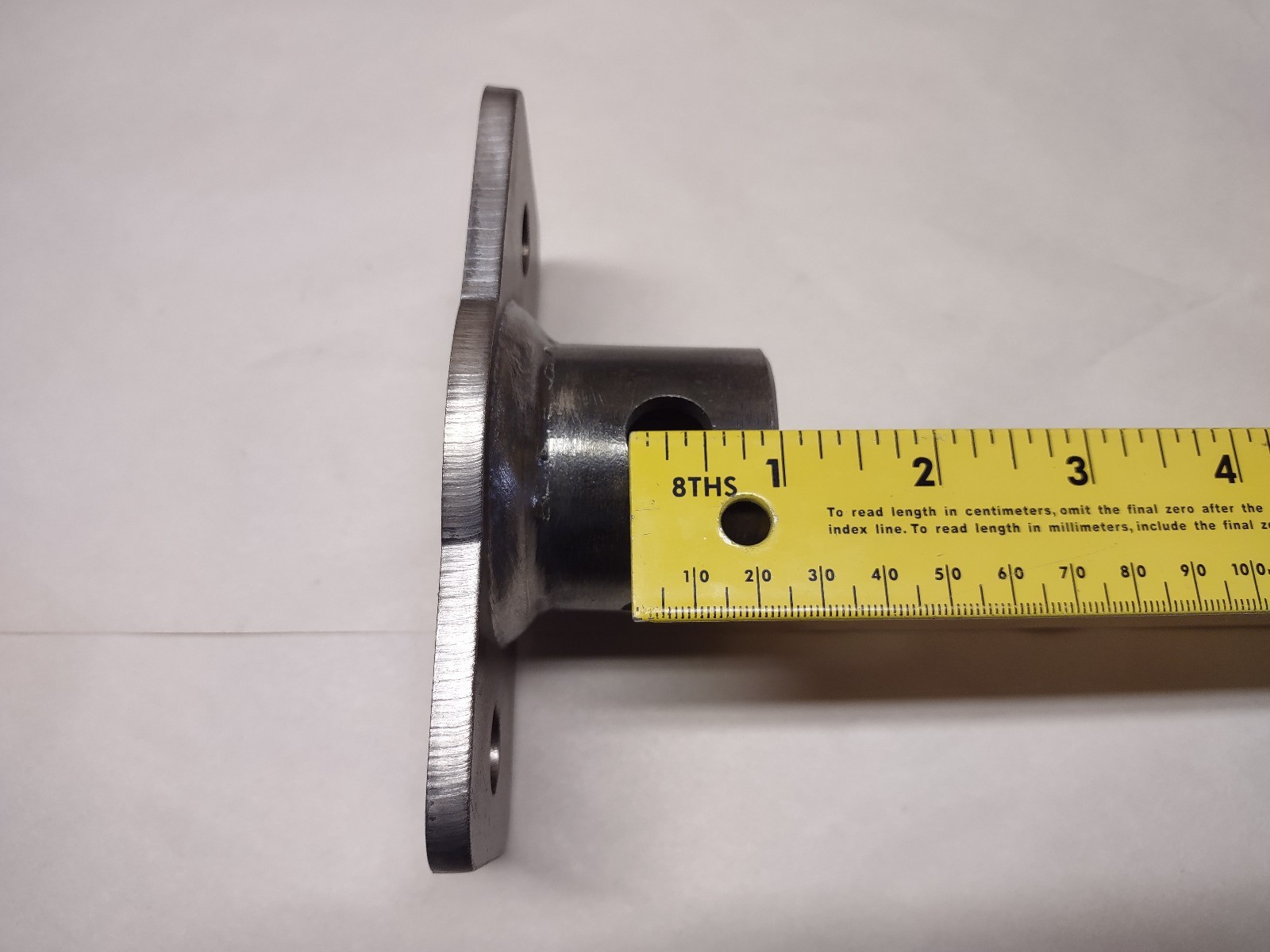 BOLT ON JACK MOUNTING TUBE / SPUD – METAL SWIVEL MOUNT – TRAILER JACK REPLACMENT