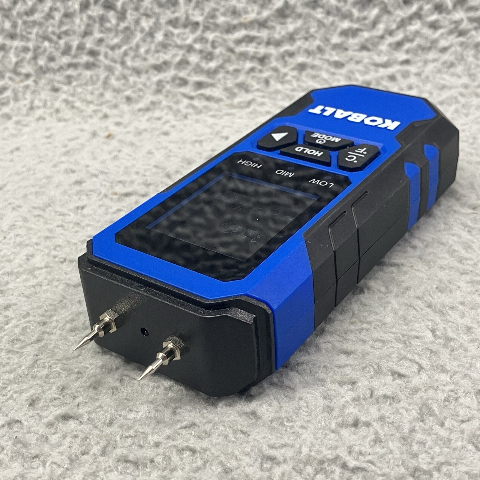 Kobalt Pin Type Digital Moisture Meter Moisture & Temperature Indicator Display