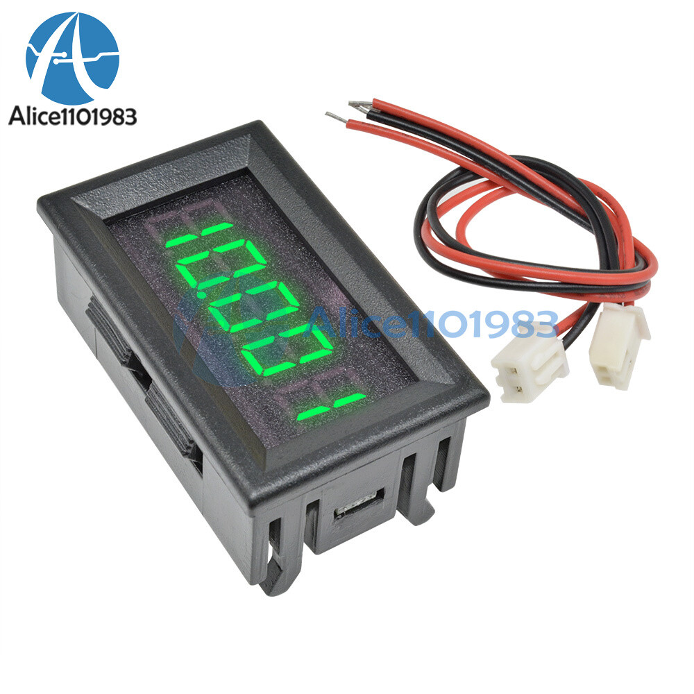 Green LED 5 Digit DC 0-4.3000-33.000V Digital Voltmeter Voltage Meter Car Panel