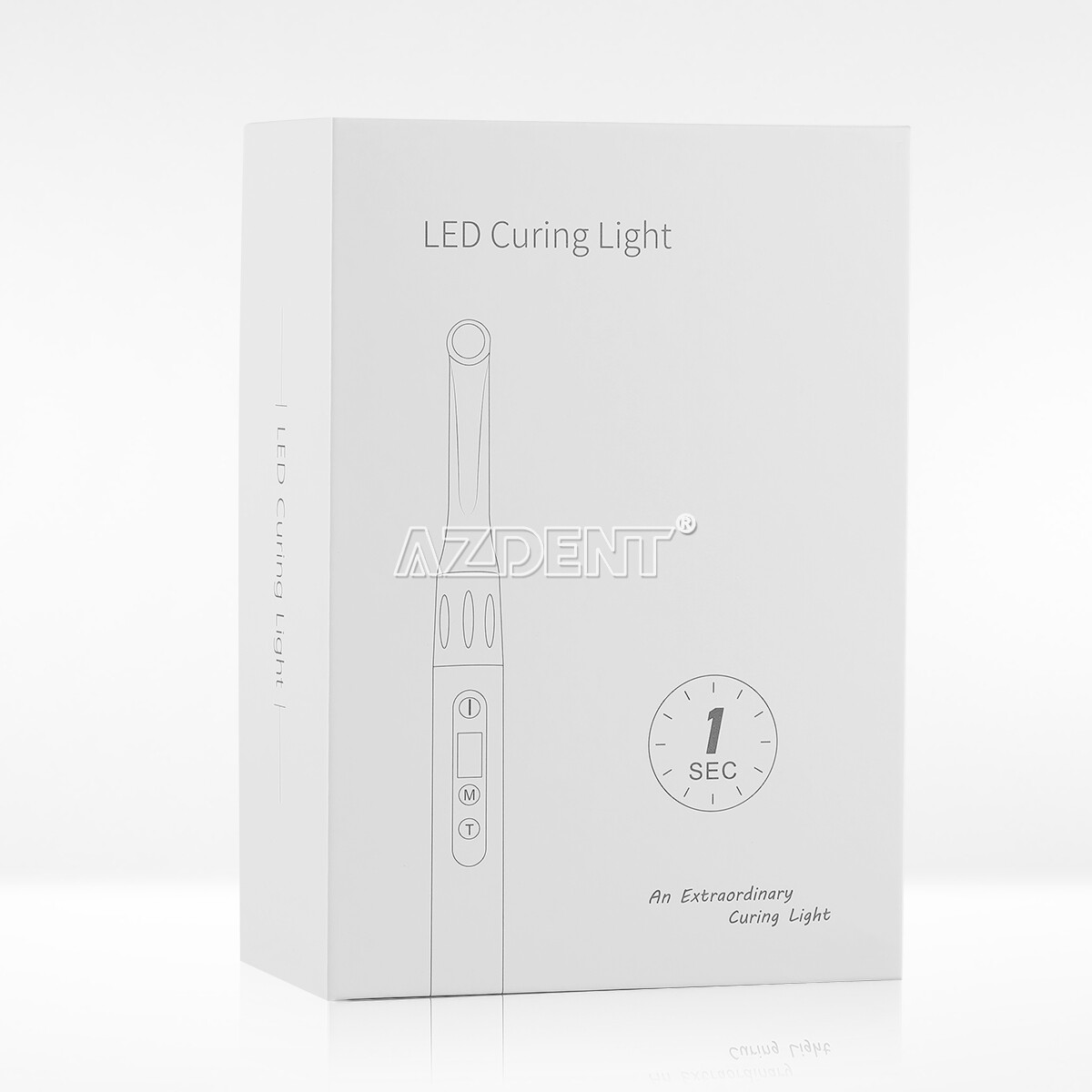 AZDENT Dental Cordless LED Curing Light 1 Second Cure Lamp 2300mW