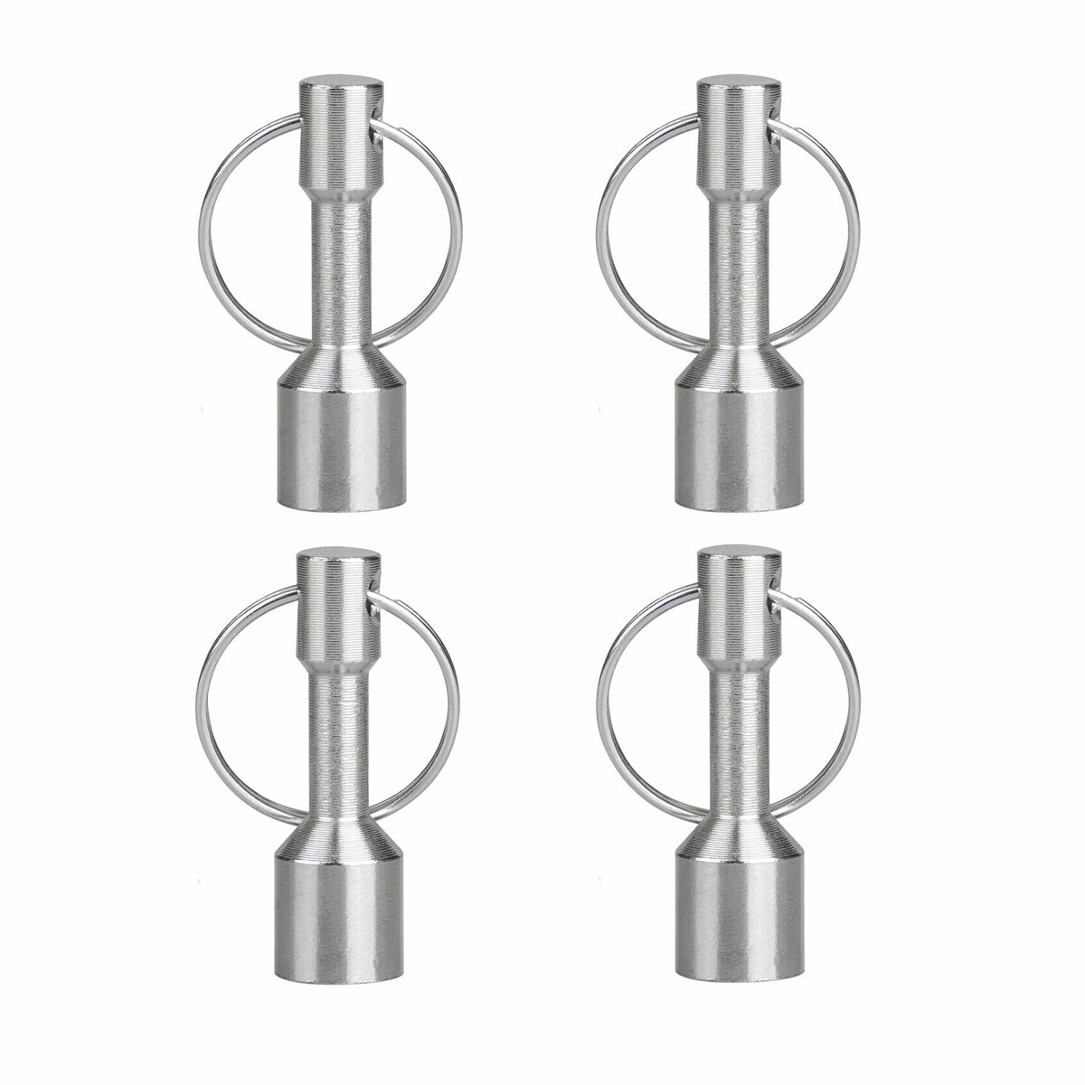 4PCS Antique Jewelry Neodymium Magnet Keychain Test Brass, Gold, Silver 25 lbs