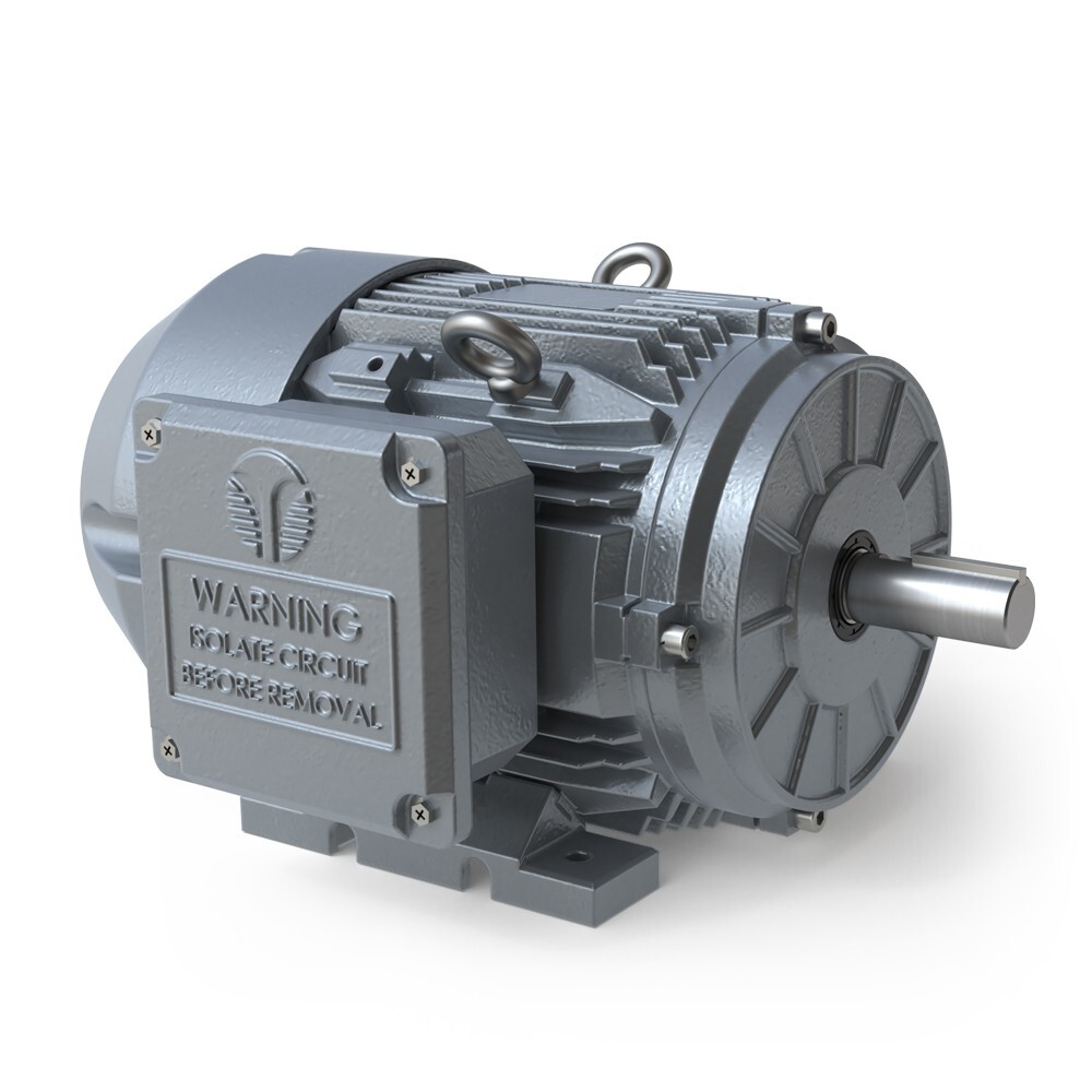 Techtop GR3-CI-TF-145T-6-B-D-1 Motor 1 HP 1200 Rpm 3-PH 230/460 Volt 145T Frame