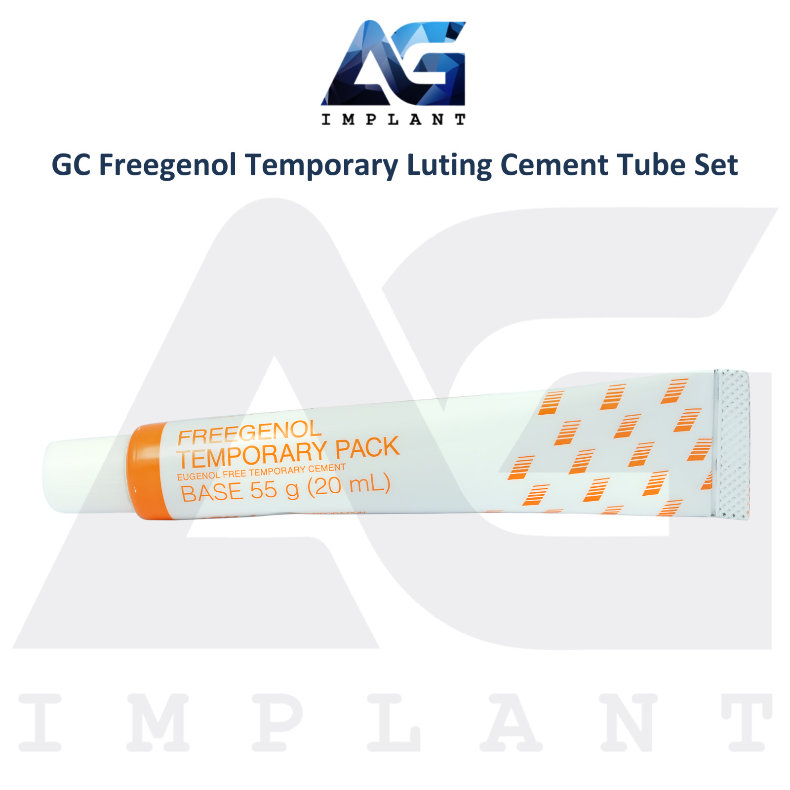 Dental Freegen0l Temporary Luting Cement Tube Set Handmix Self Cure Restorations