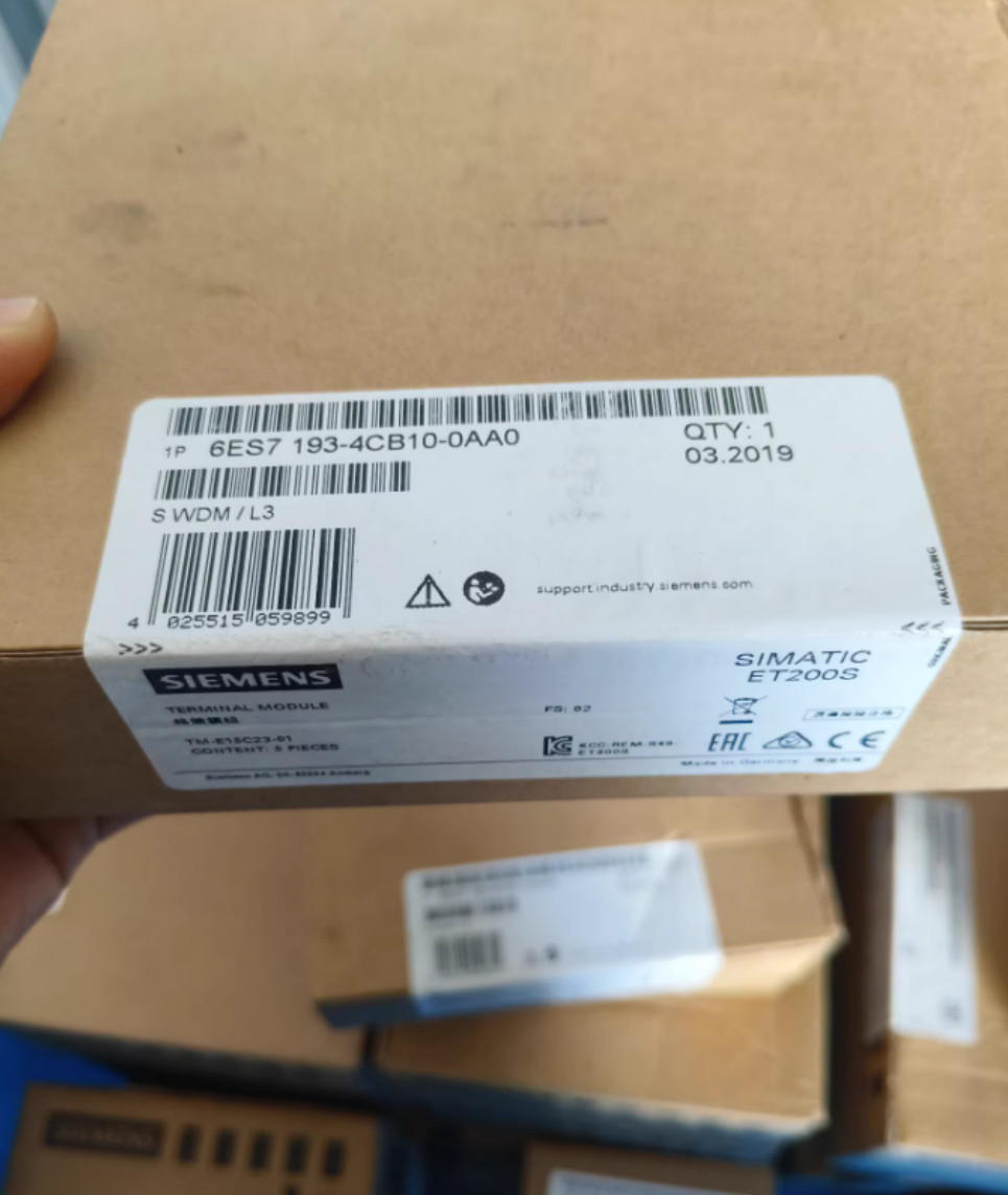 5PCS/1Box New Siemens 6ES7193-4CB10-0AA0 Terminal Module In Box Brand