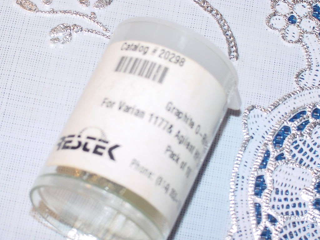 Restek 20298 Graphite O-Rings for Varian 1177 & HP Liners 6.5mmID Pack of TEN