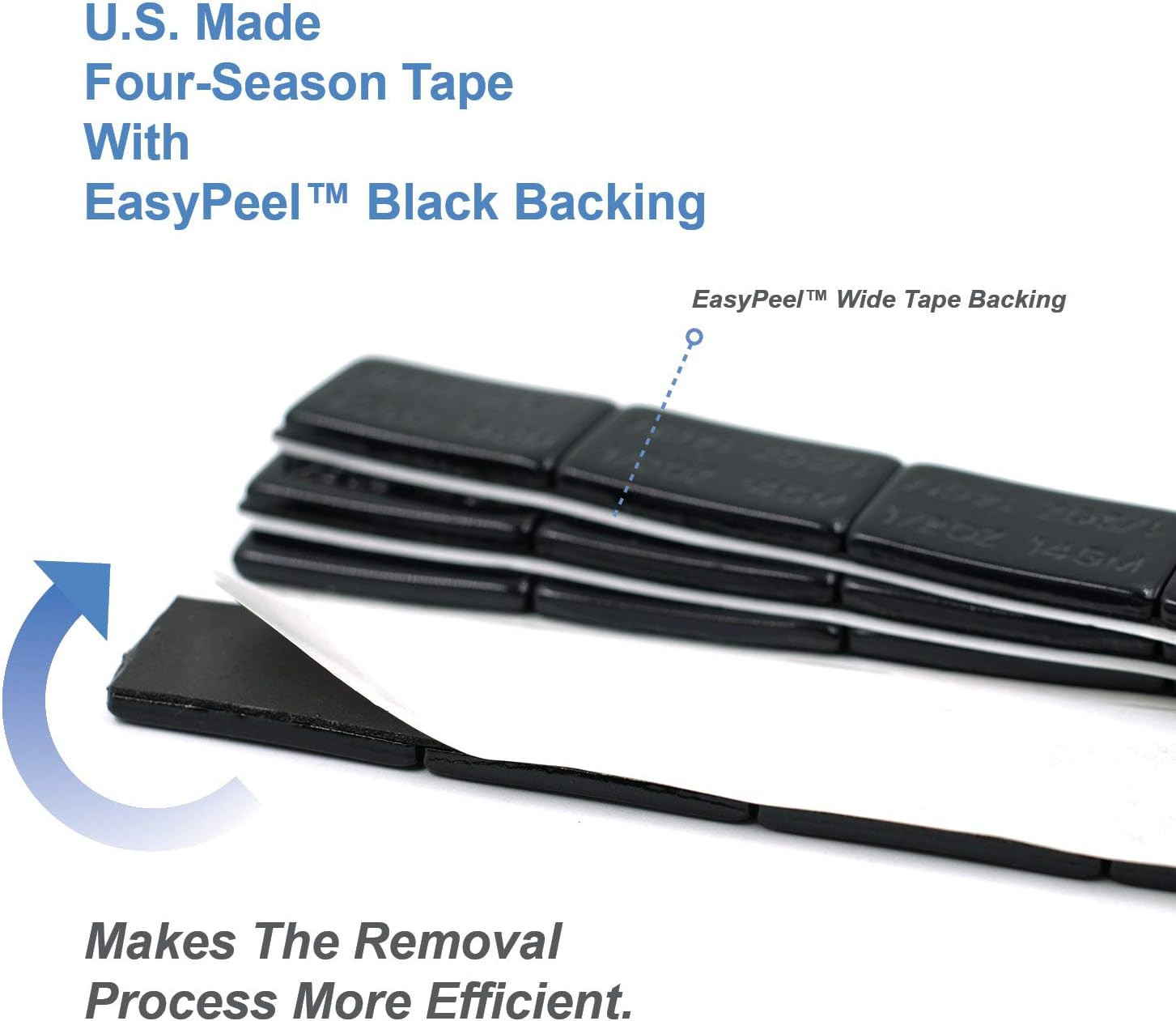 1/2Oz, 0.5Oz, Ultra Slim Low Profile, Black, Adhesive Stick on Wheel Weights, 12