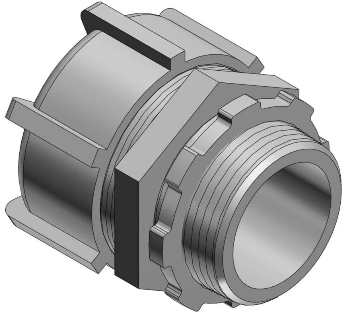 Thomas & Betts 5236, Liquidtight Metallic Conn, 1 1/2 In Non-insulated St, 1 PC
